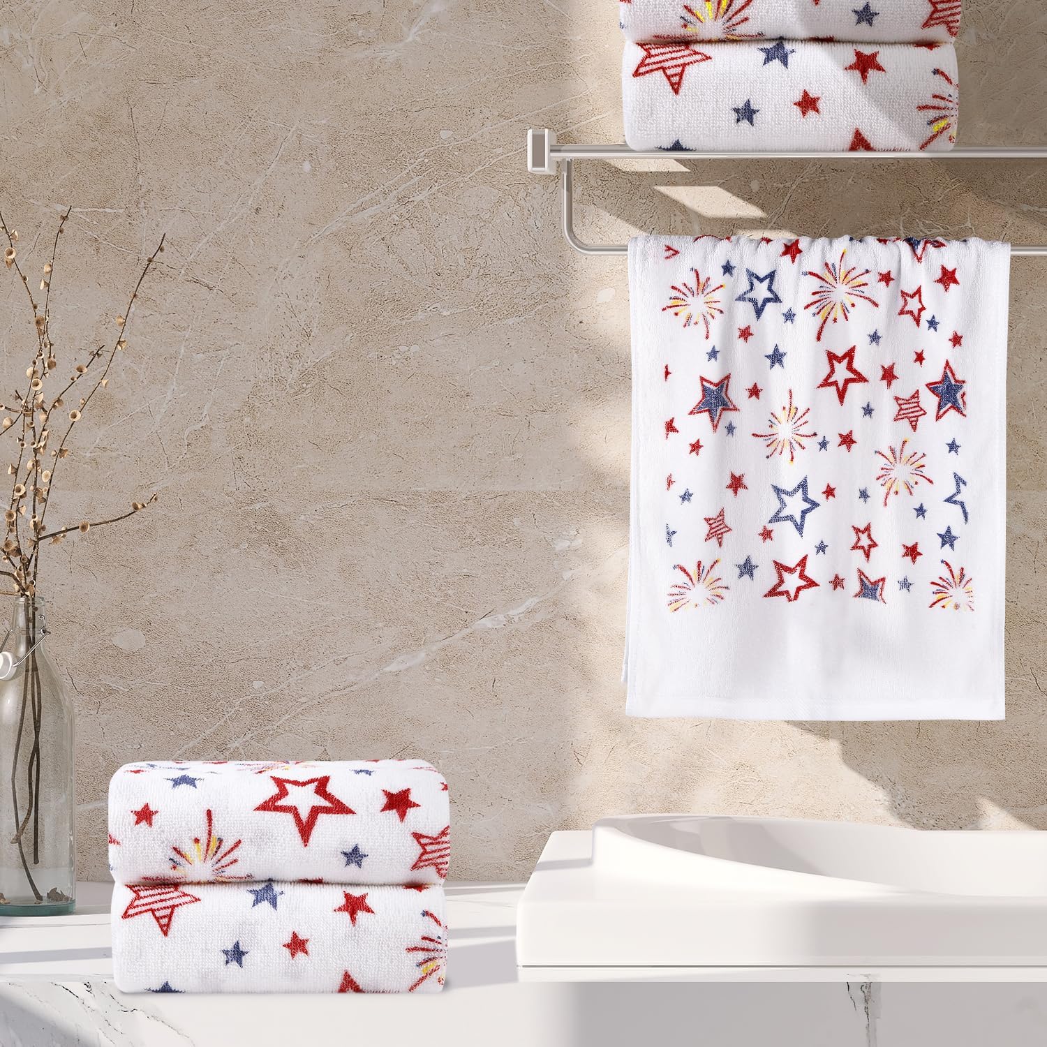 2-Pack Patriotic 4th of July Towels