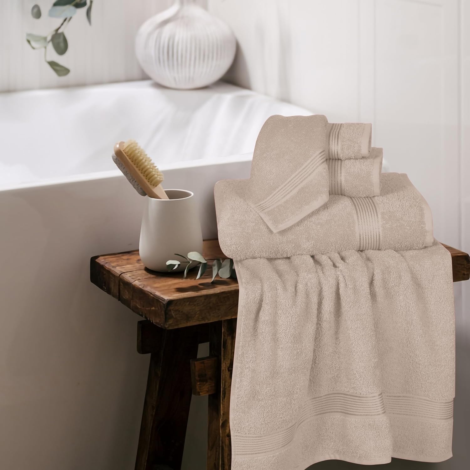 Perfect Multi-Functional Towels Set Ultra Soft Cotton for Daily Use
