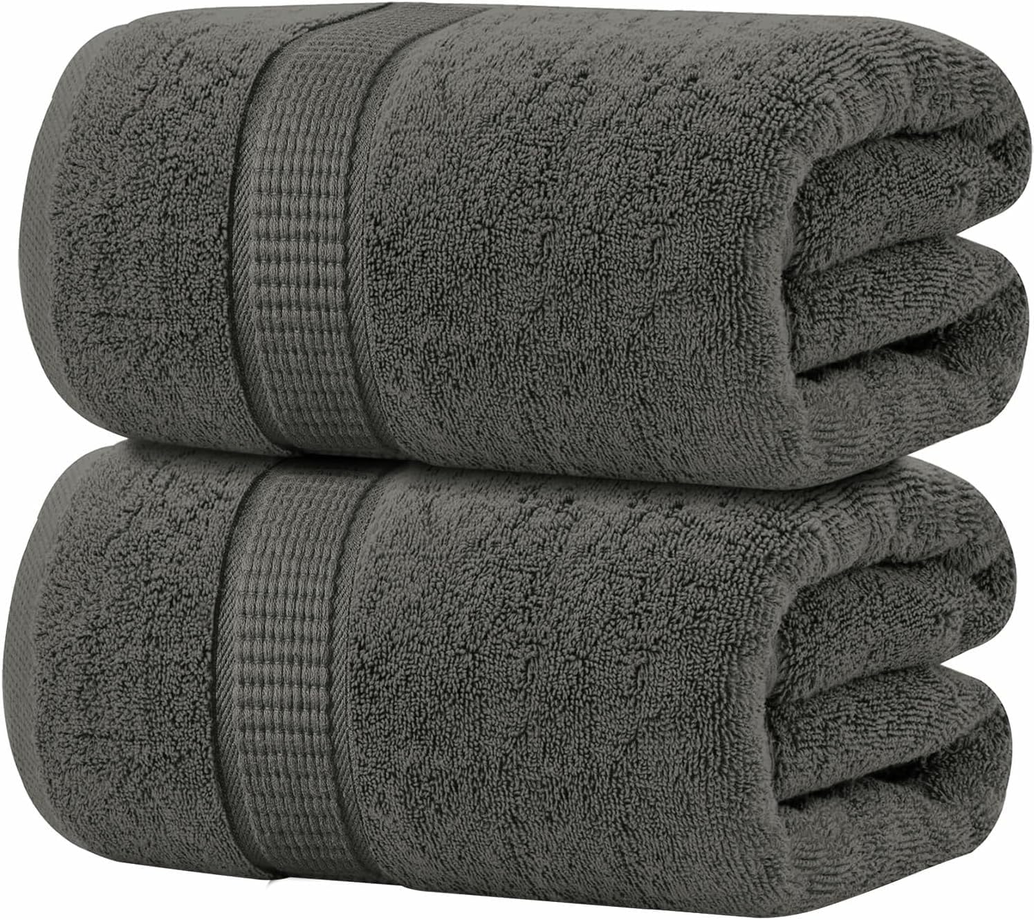 Easy-Care 2-Pack Bath Sheets 35x70 100 Cotton Quick Dry Durable