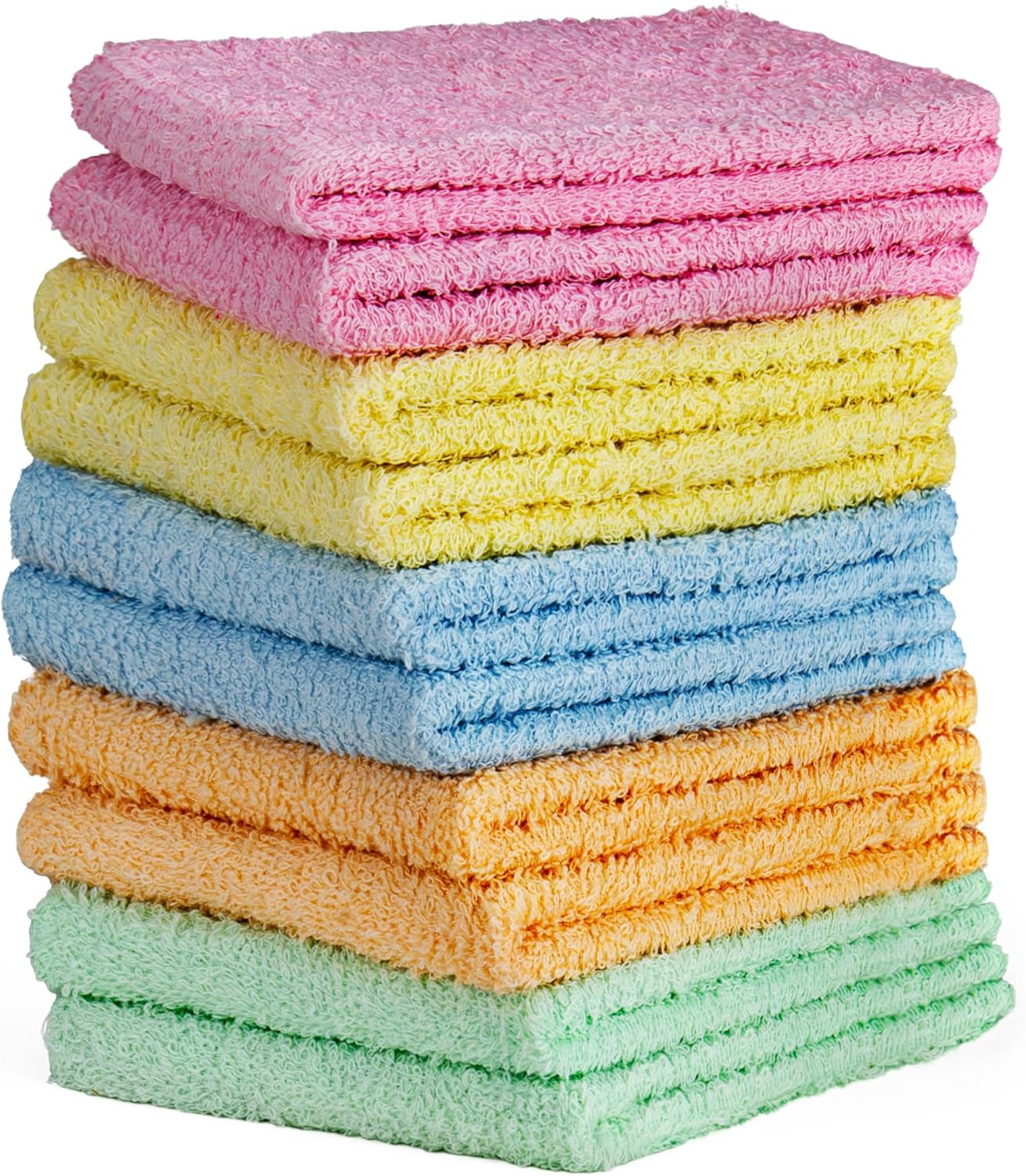 10-Piece Luxurious Cotton Wash Cloth Set for All Your Needs