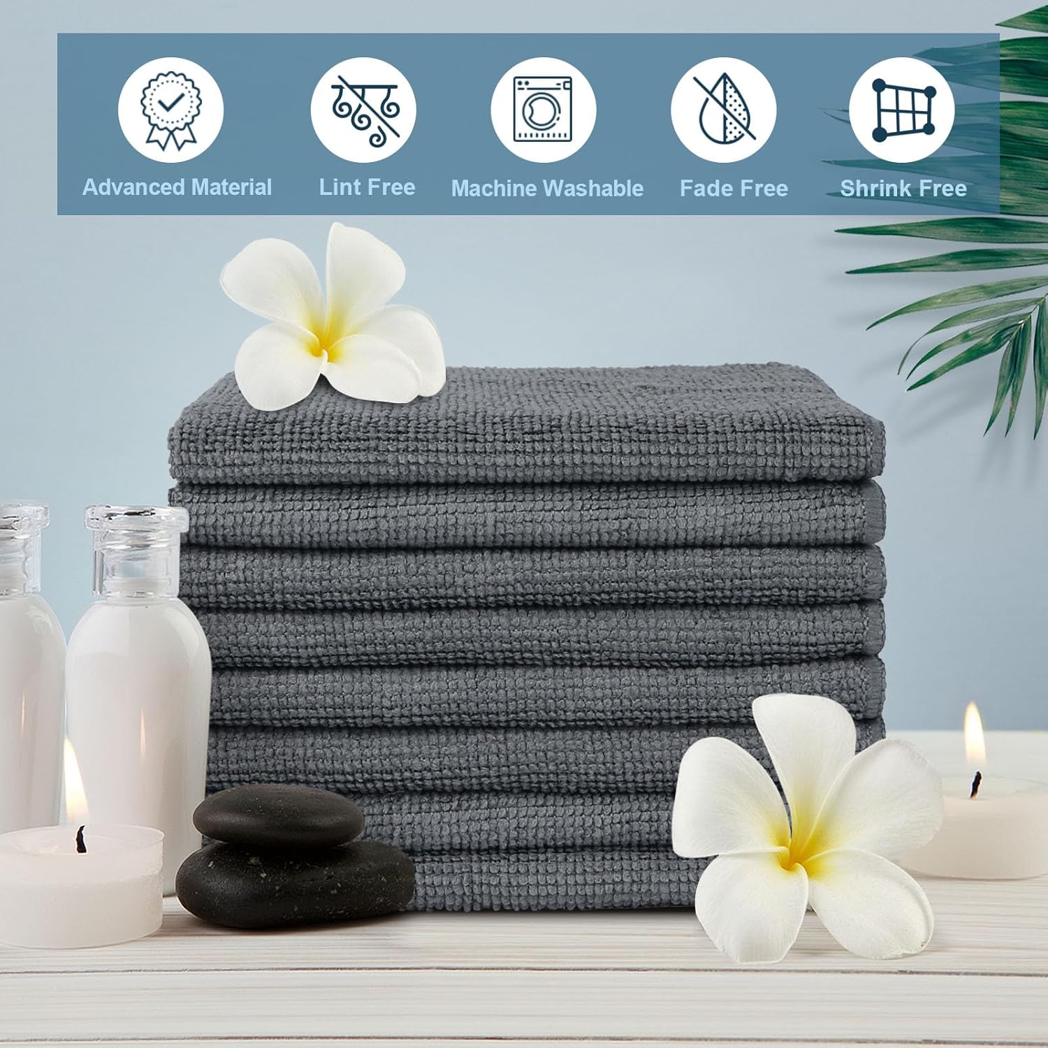 24-Pack Microfiber Washcloths