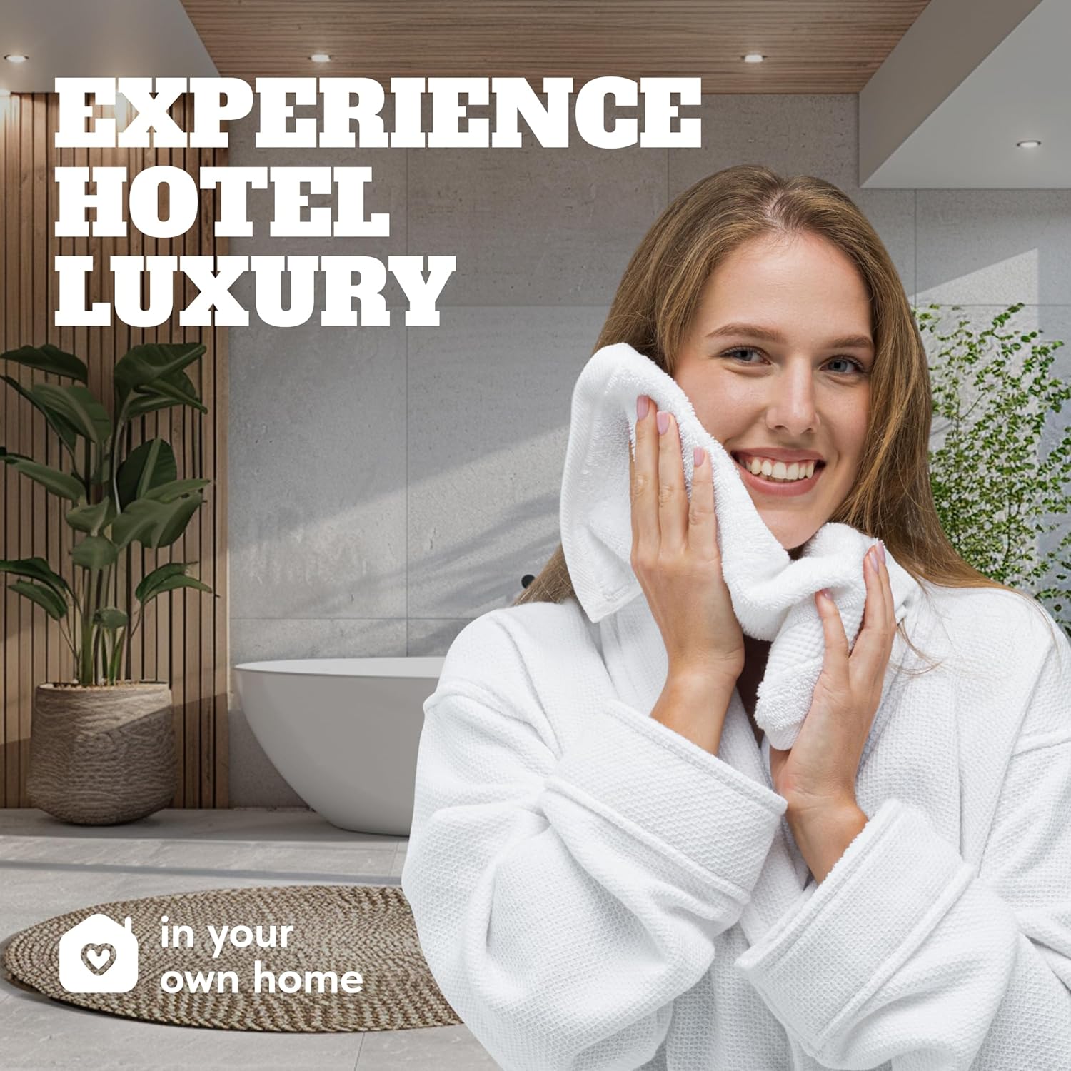 White Classic Washcloths for Face Body