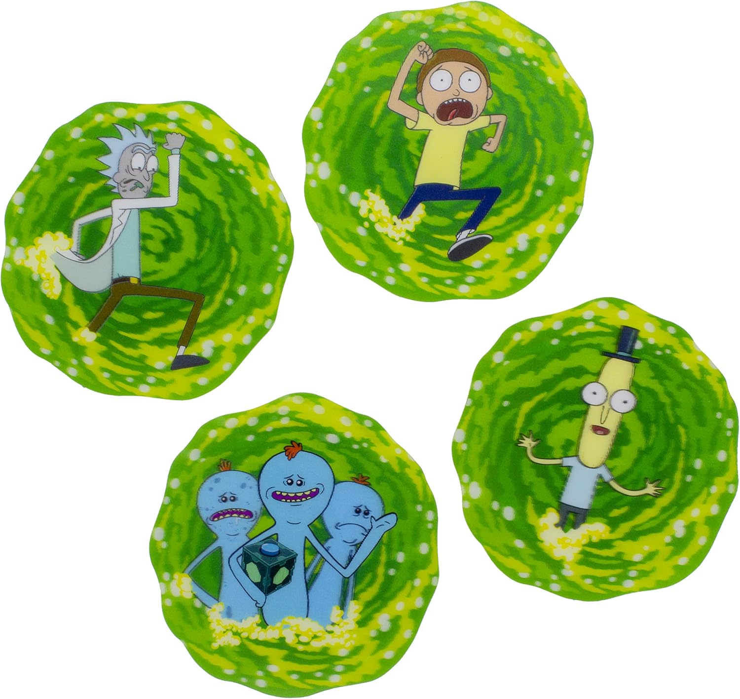 Paladone 3D Rick and Morty Drink Coasters Set of 4