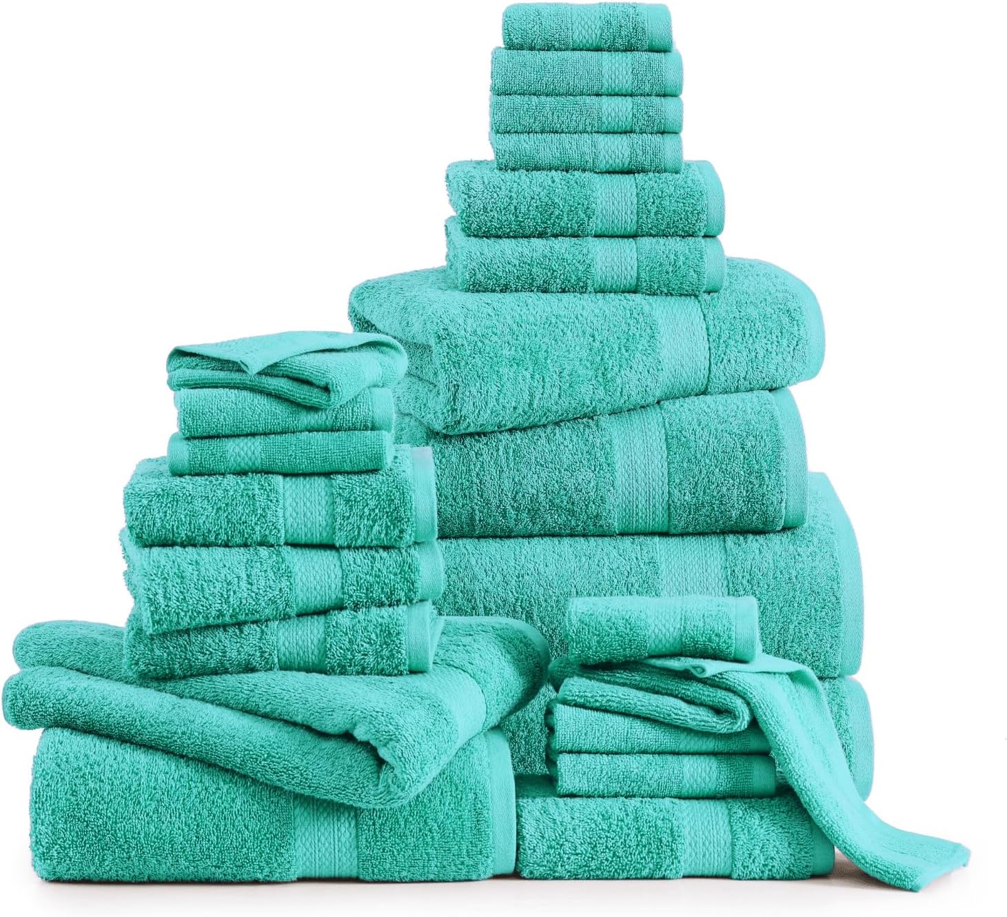 100 Mercerized Cotton Bath Towels Set