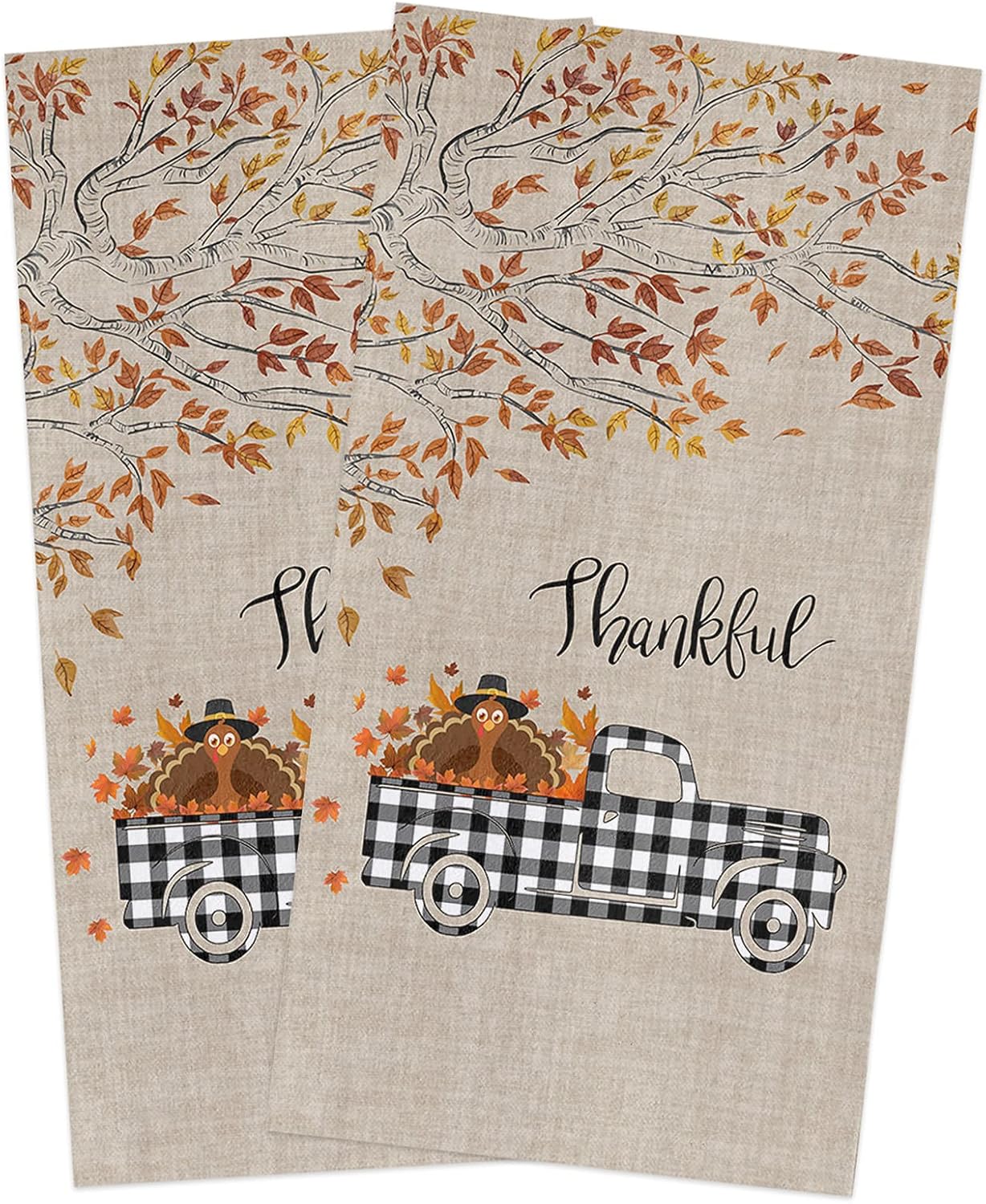 Microfiber Kitchen Towels Set 2-pack Quick Drying Absorbent