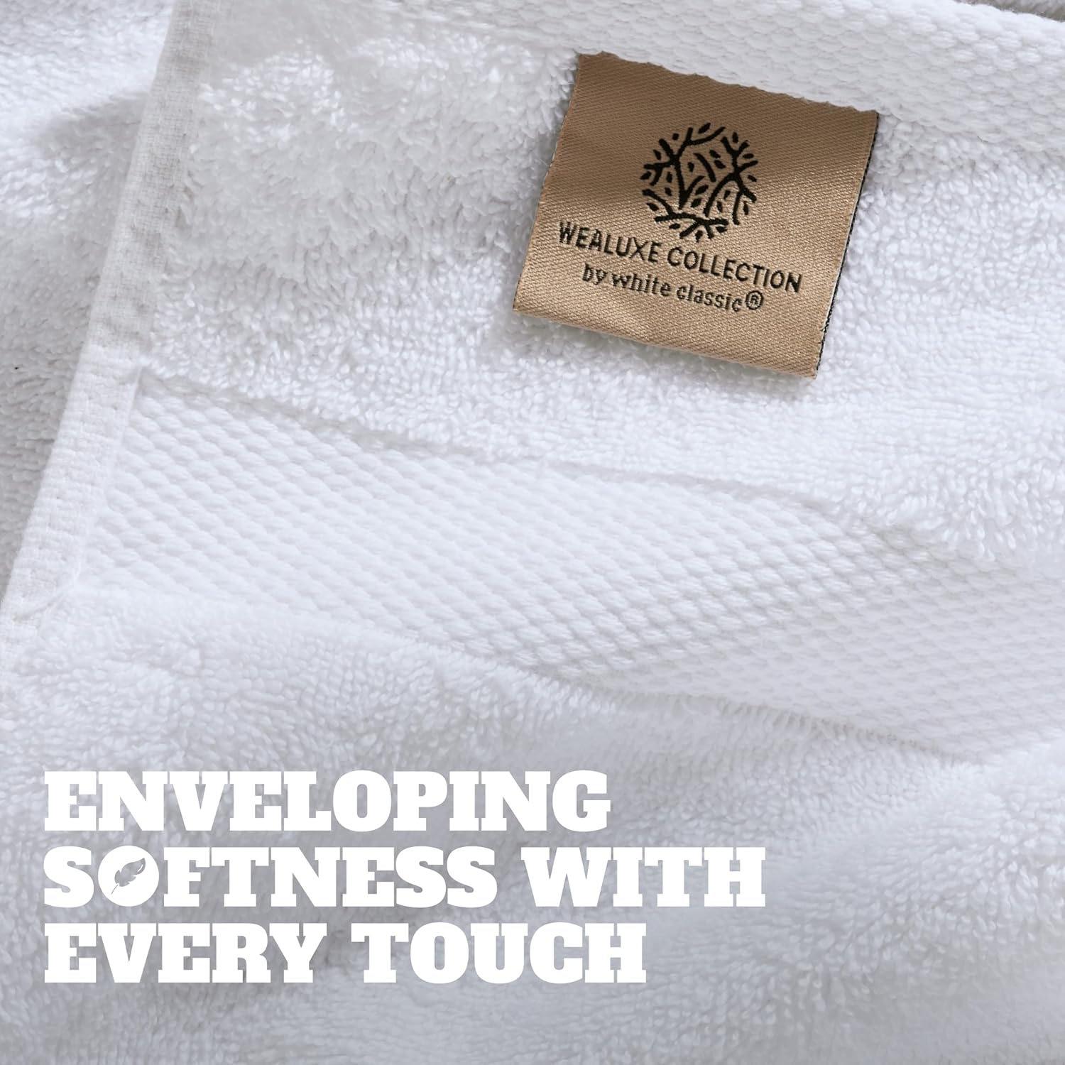 White Classic Washcloths for Face Body