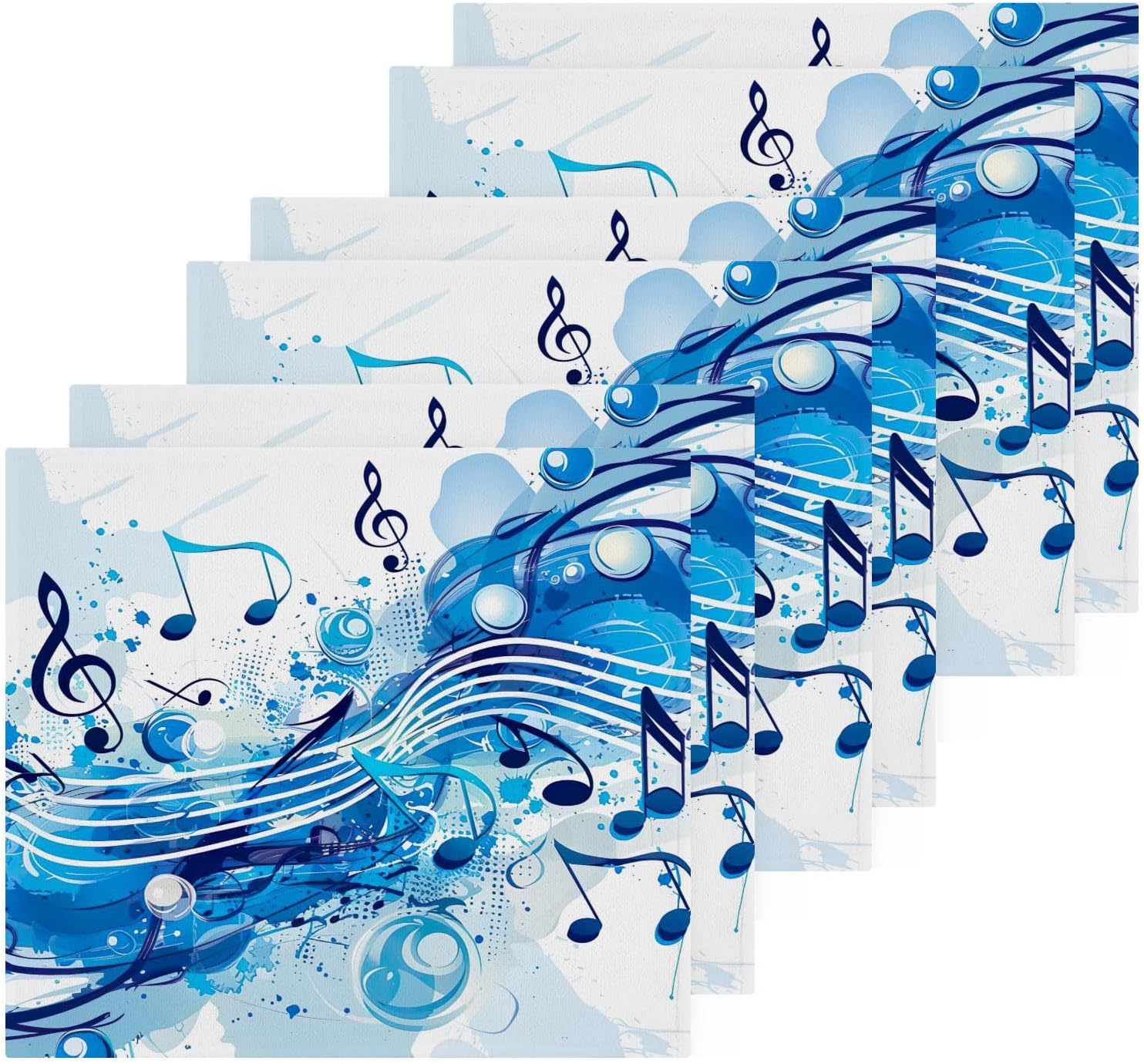 Musical Note Washcloth Set - SoftReusablePerfect for Washes and More