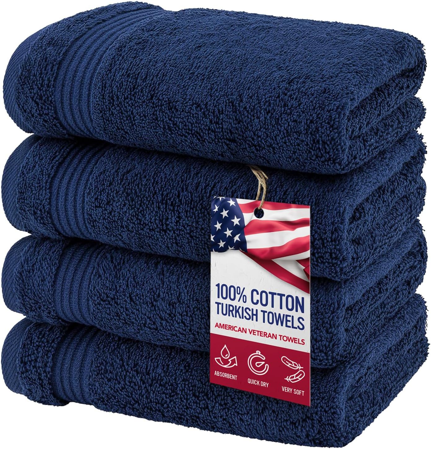Premium 100 Cotton Turkish Hand Towels Set Soft Durable for Bathroom Use