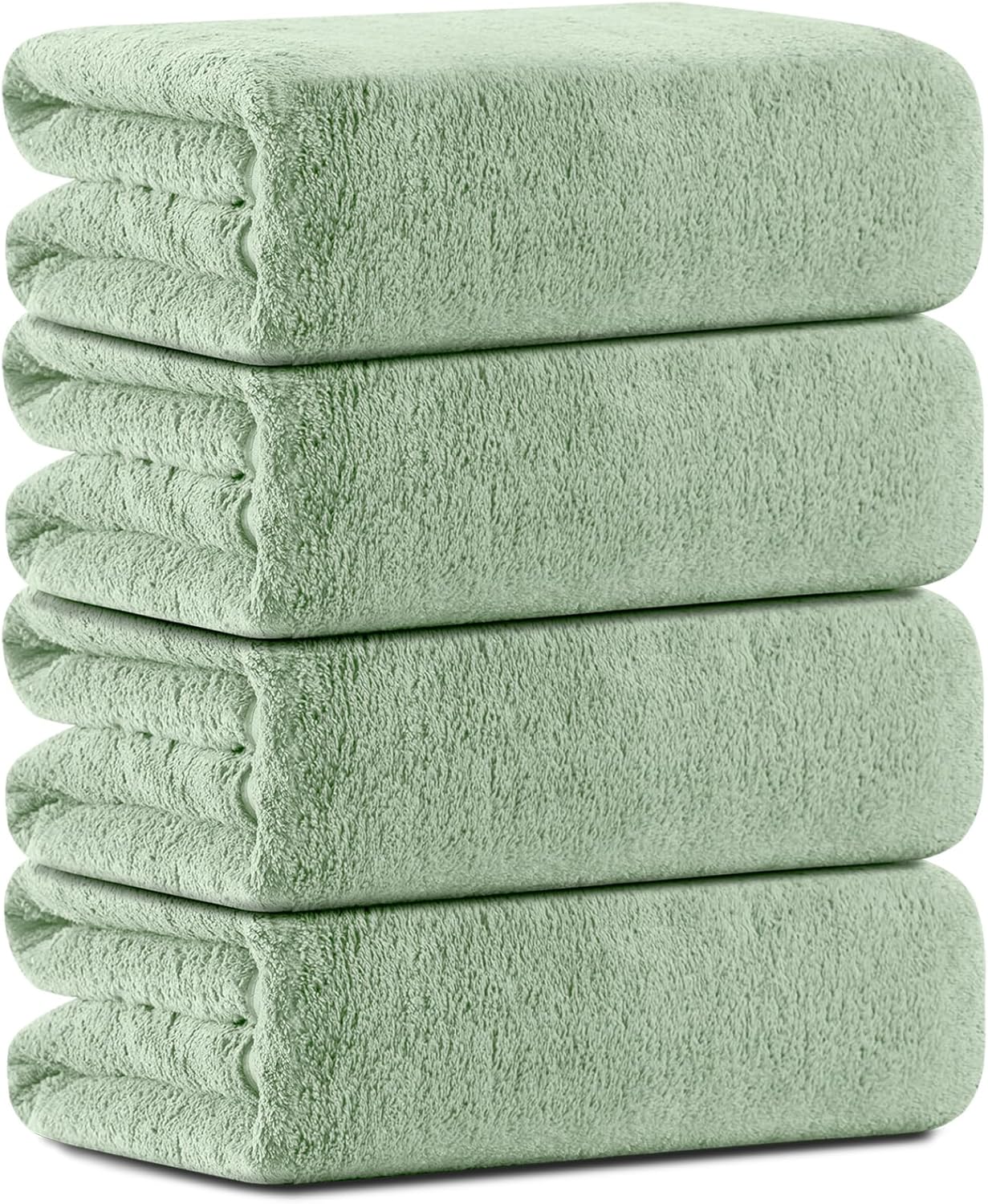 Junsey 4-Piece Oversized Bath Towels for Adults