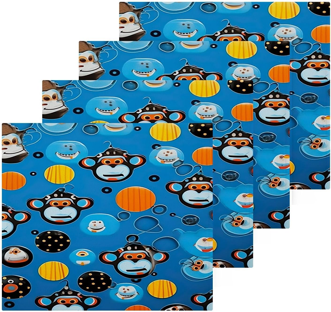 Cartoon Monkey Washcloth Set - Perfect for Daily Use