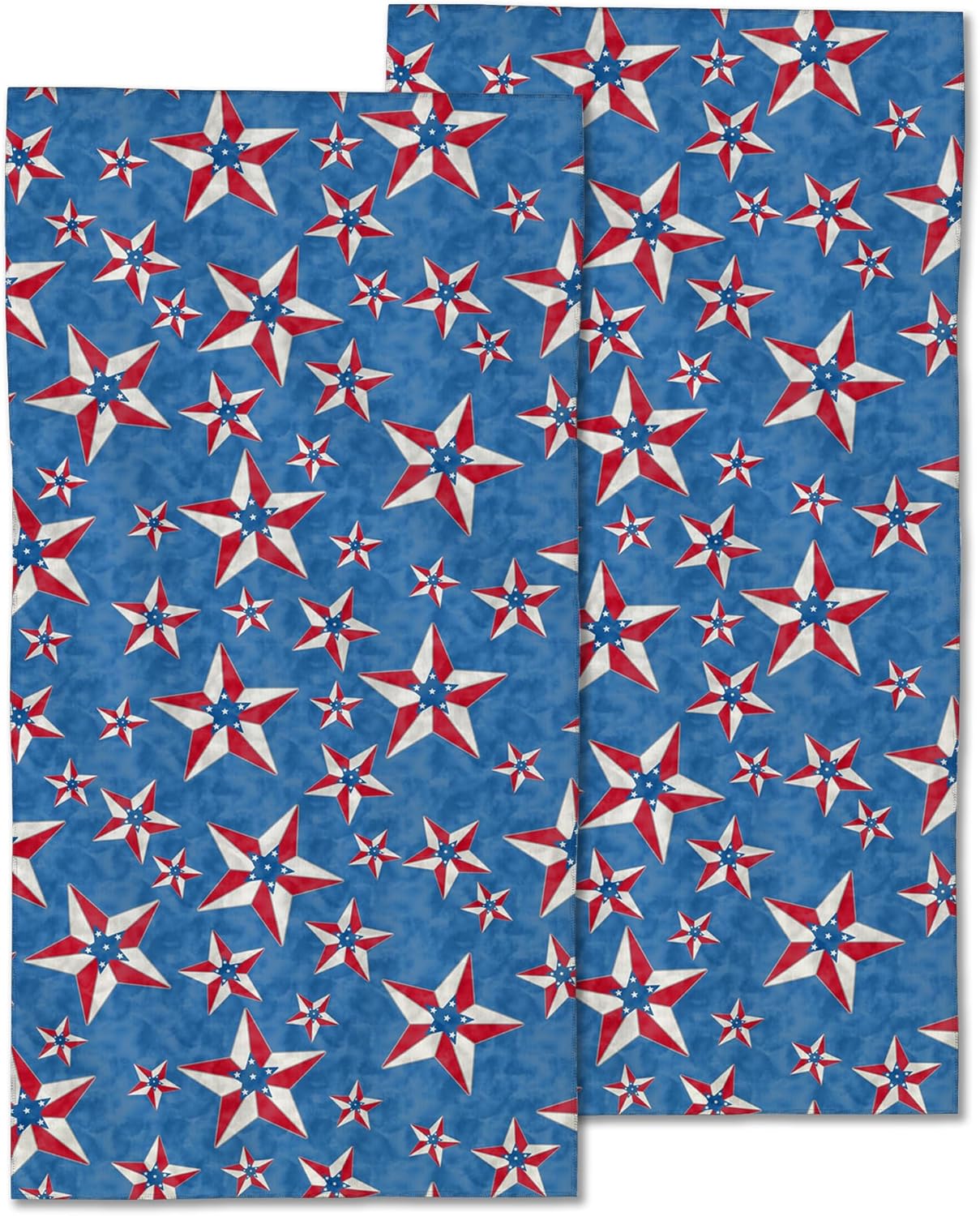 2-Pack Patriotic Hand Towels 14x28 inch - American Star Design