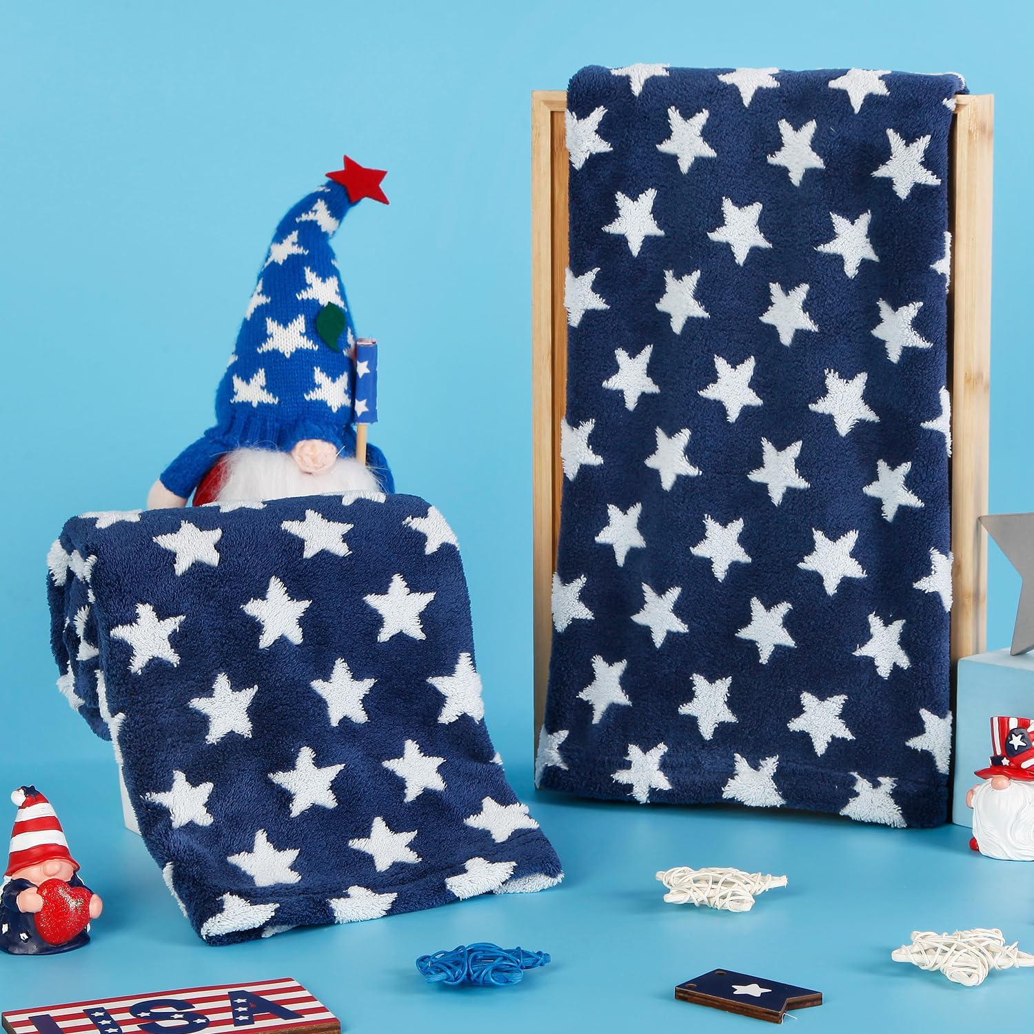 Patriotic 4th of July Towels Set for USA Independence Day