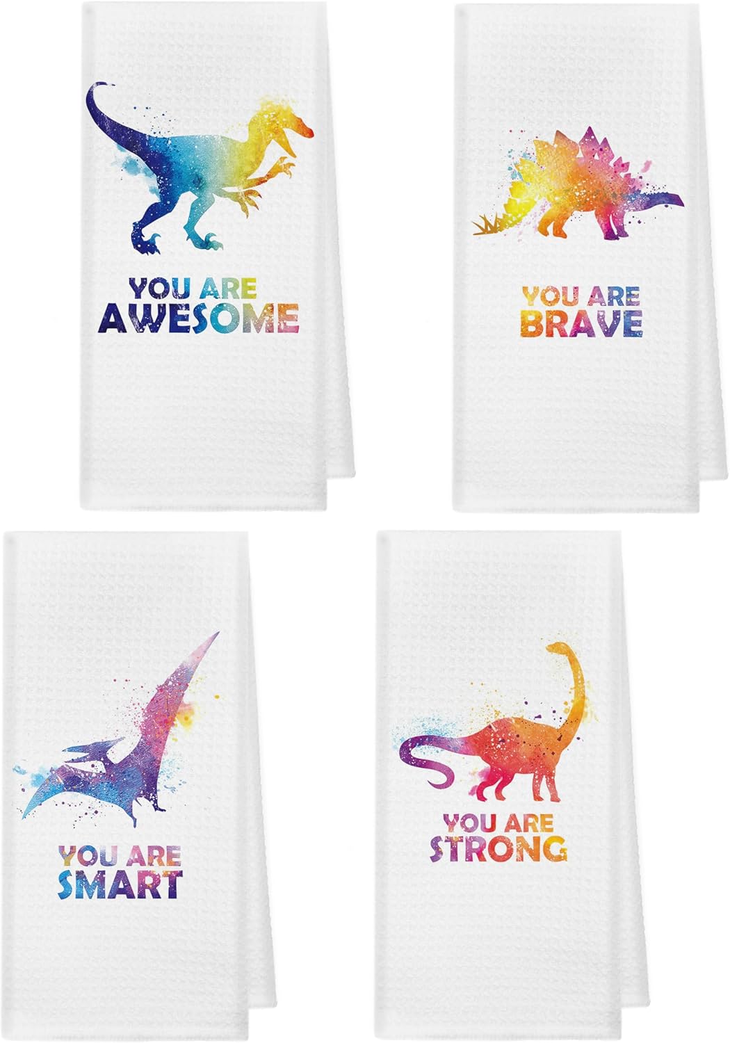 Kunlisa Dinosaur Hand Towels for Kids