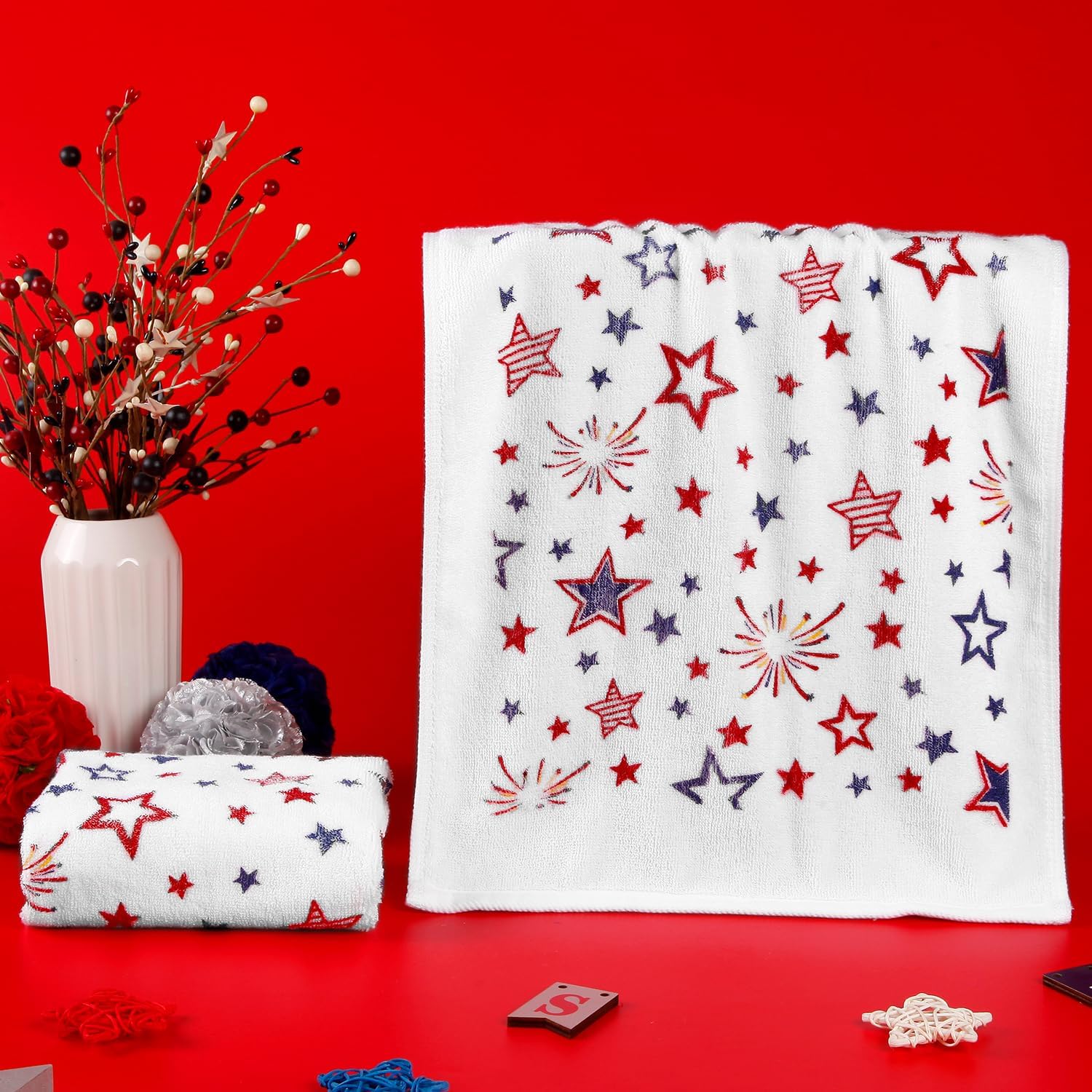 2-Pack Patriotic 4th of July Towels