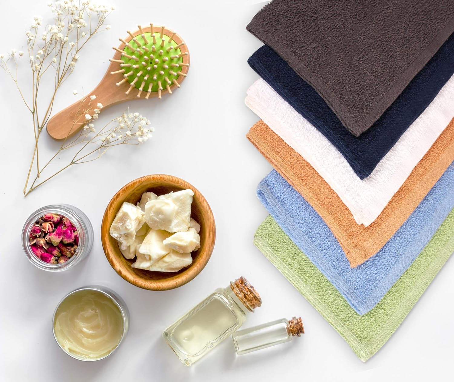 T L Towel and Linen Mart 24-Pack Washcloth Set