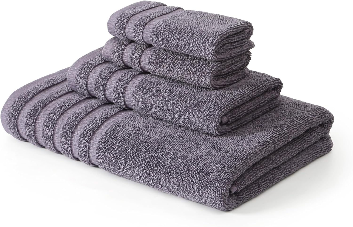 Modern Threads 6-Piece Organic Yarn-Dyed Bath Towel Set