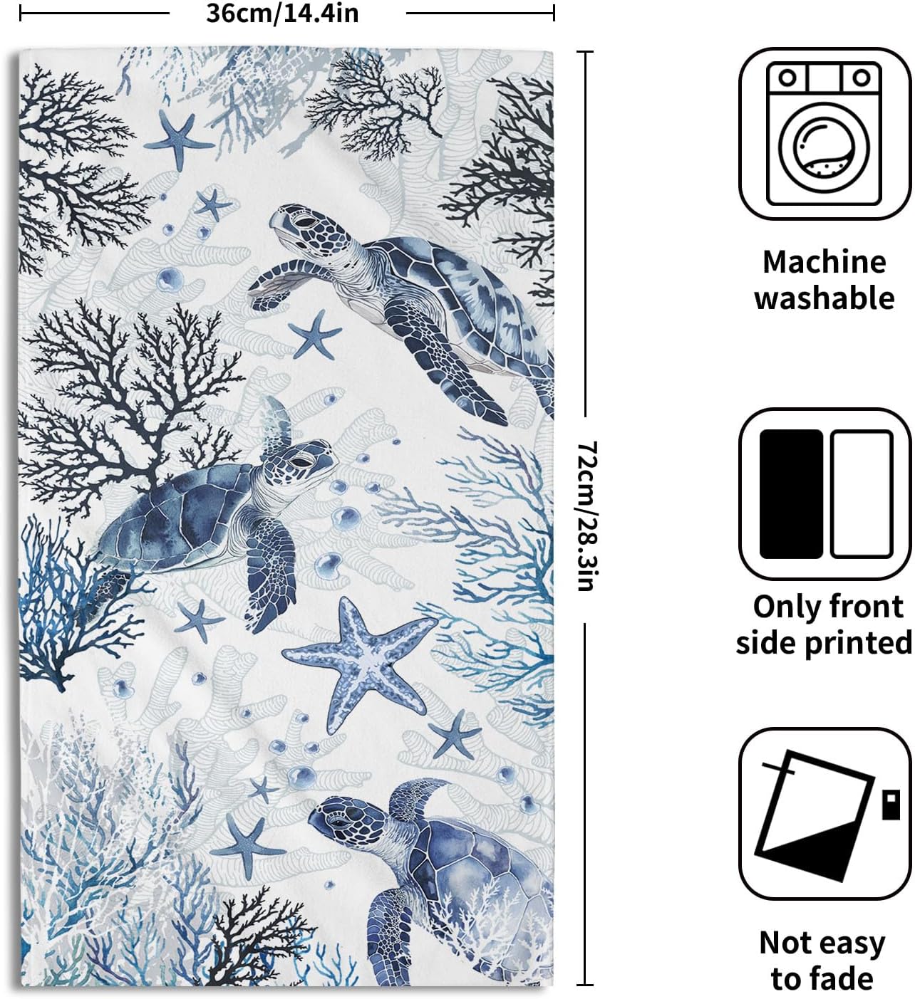 Nautical Hand Towels for Bathroom Set
