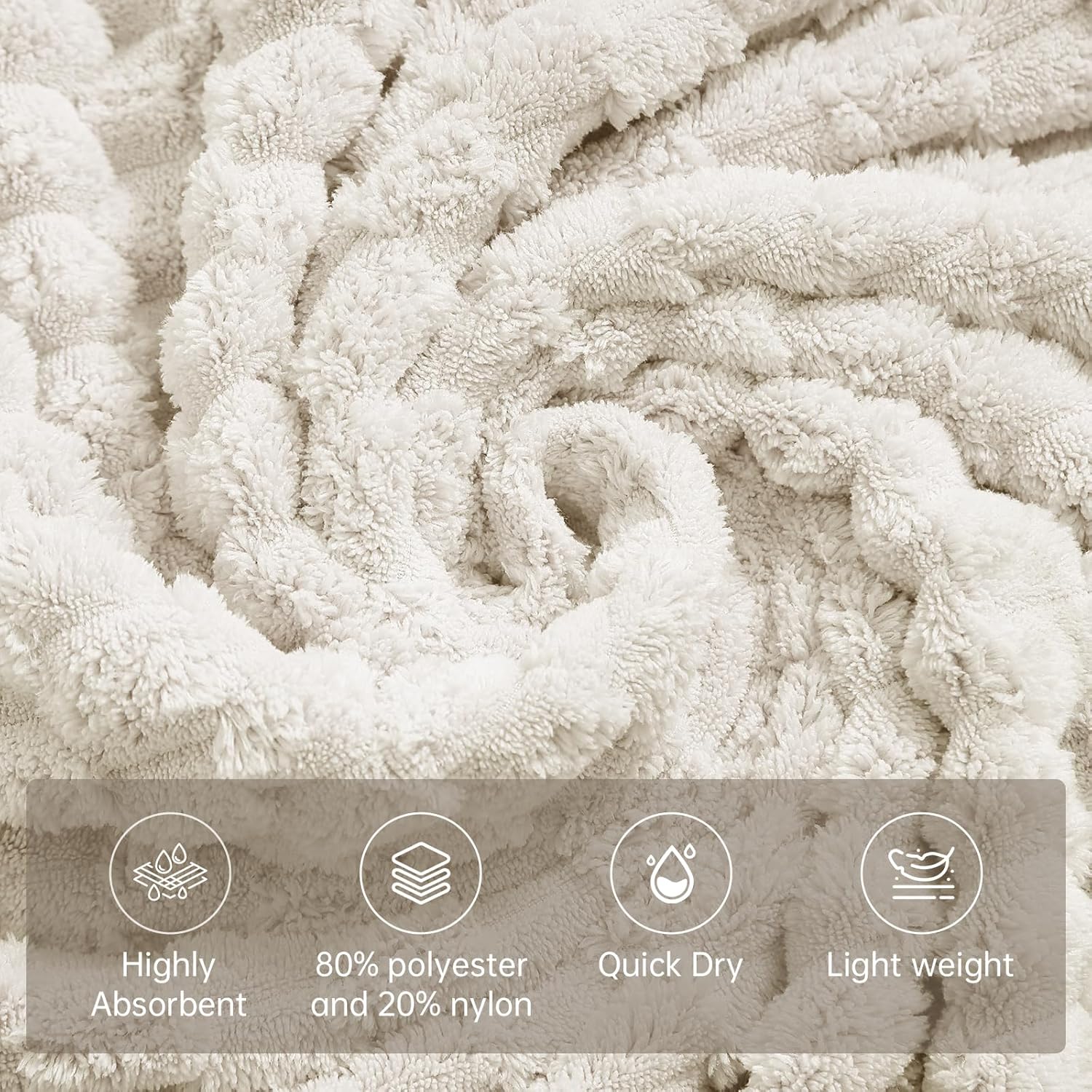 Luxe Extra Large Bath Towel Set for Home Sponsored by NALIVO