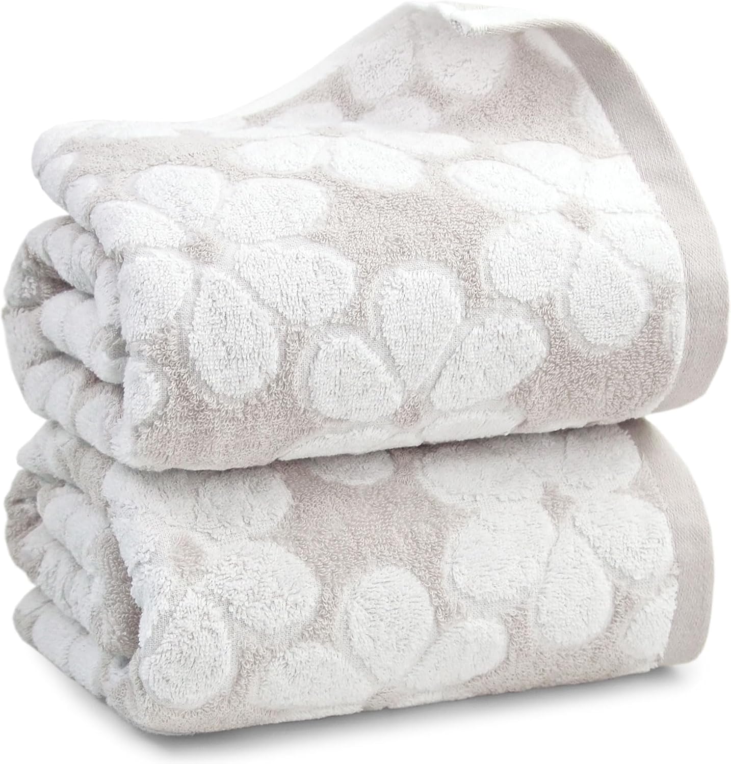 Two-Piece Soft Bath Towels for Overflow Relaxation