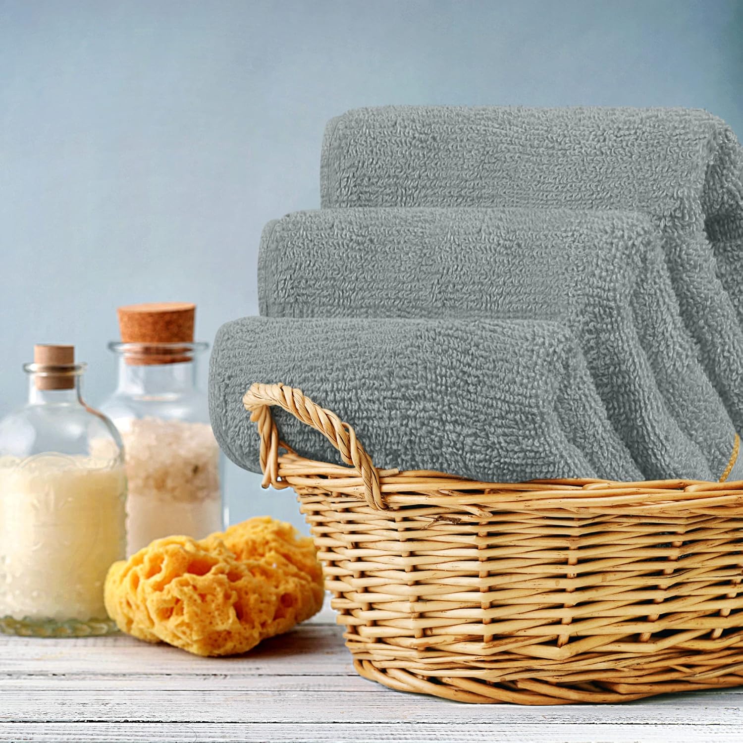 Premium Soft 12-Piece Washcloth Set for Bath Gym and Face