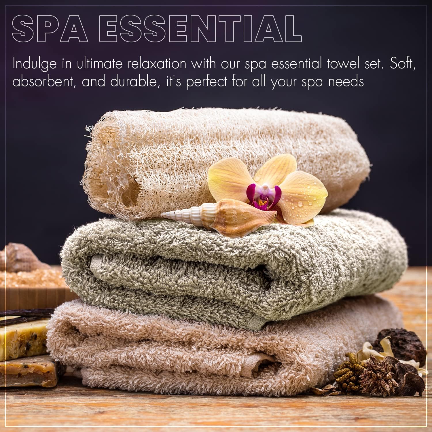 Sturdy 6-Pack Bath Towels