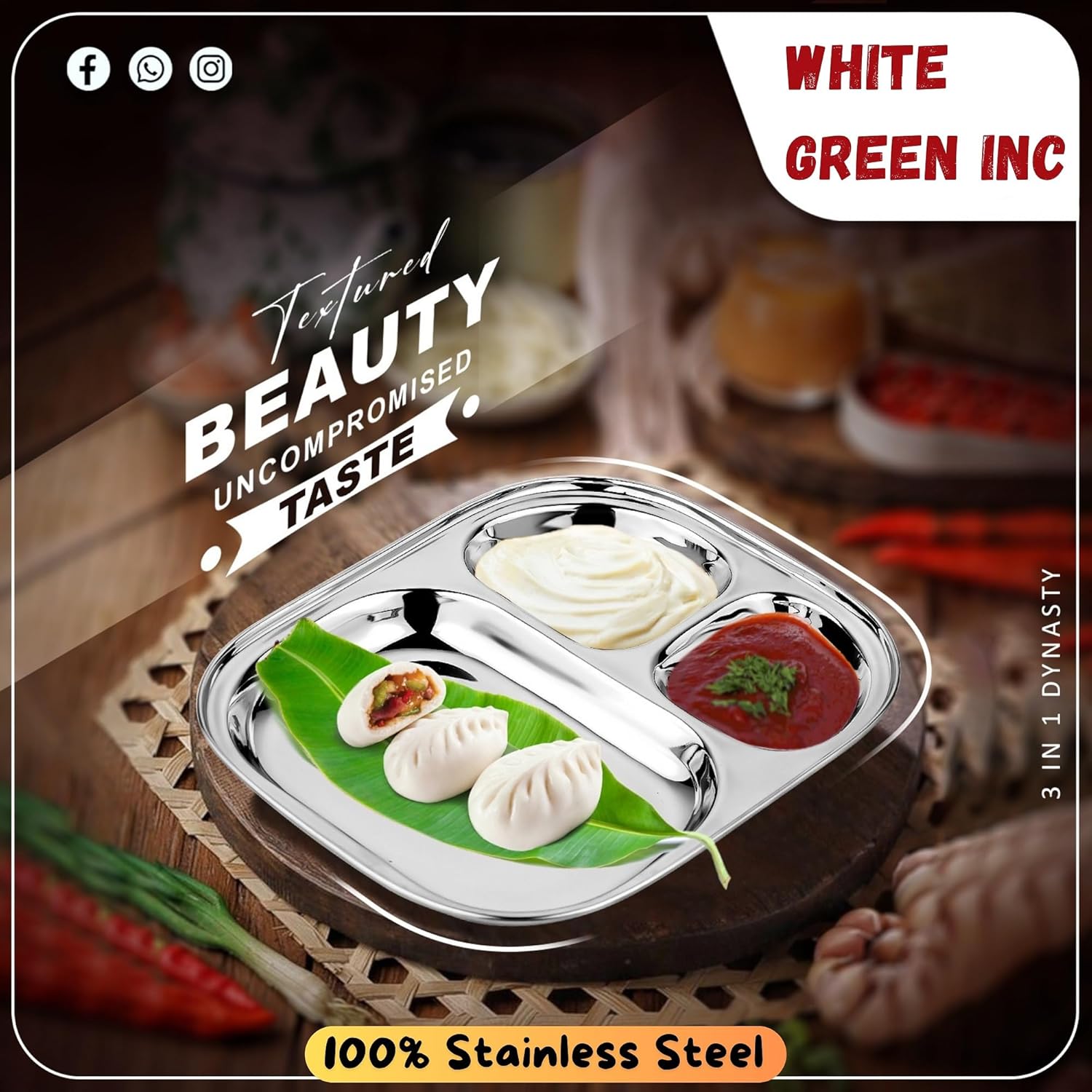 Stainless Steel Dinner Plates for Kids