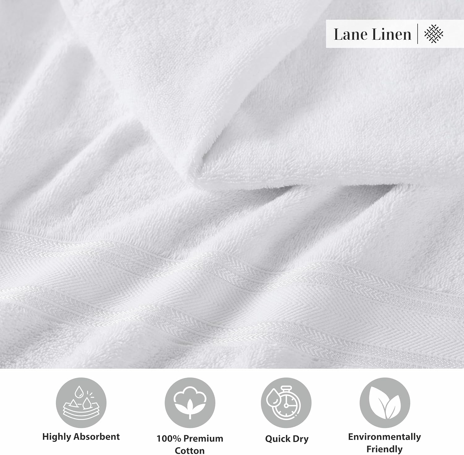 Luxurious Over-Sized 100 Cotton Bath Towels Soft Quick-Drying Washable