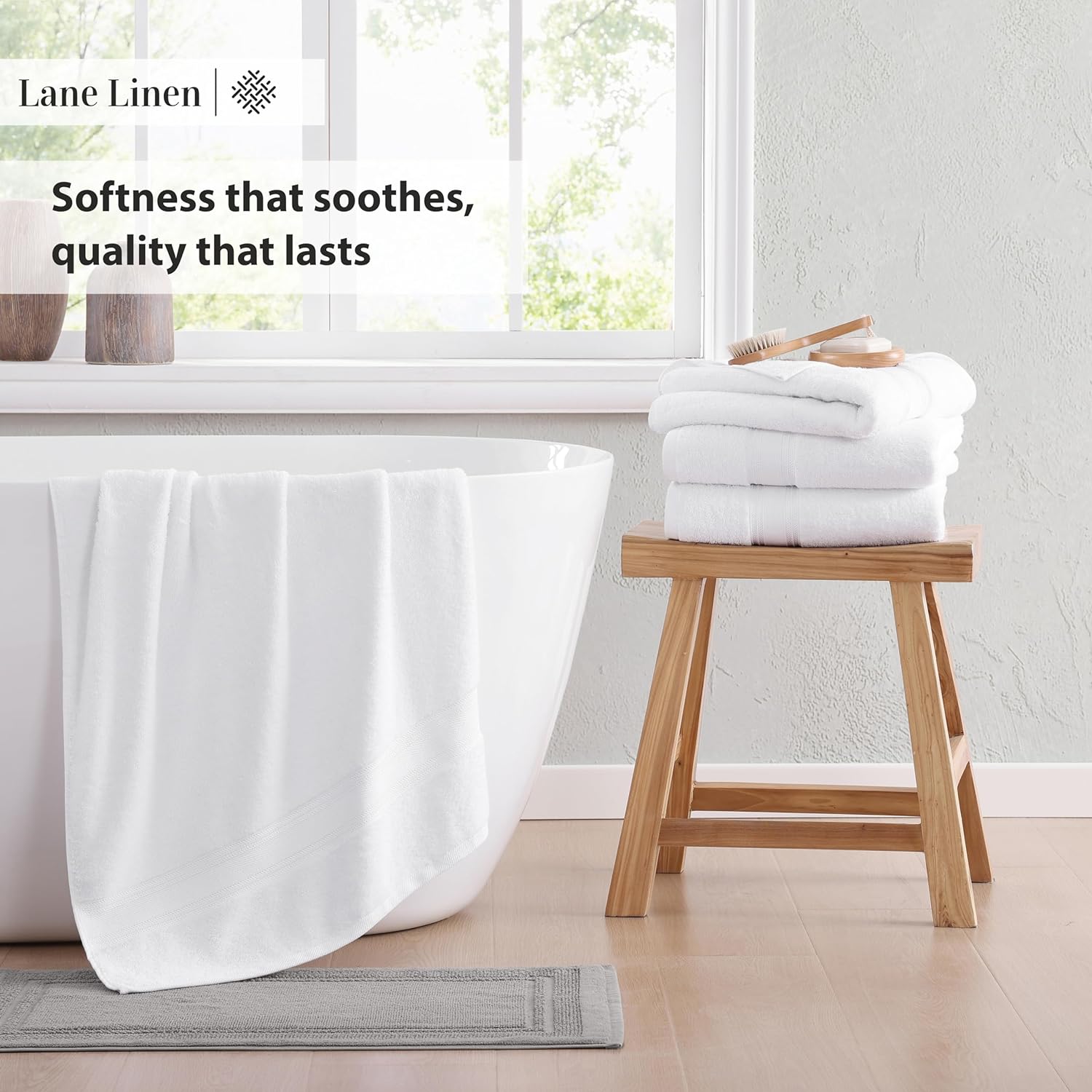Luxurious Over-Sized 100 Cotton Bath Towels Soft Quick-Drying Washable