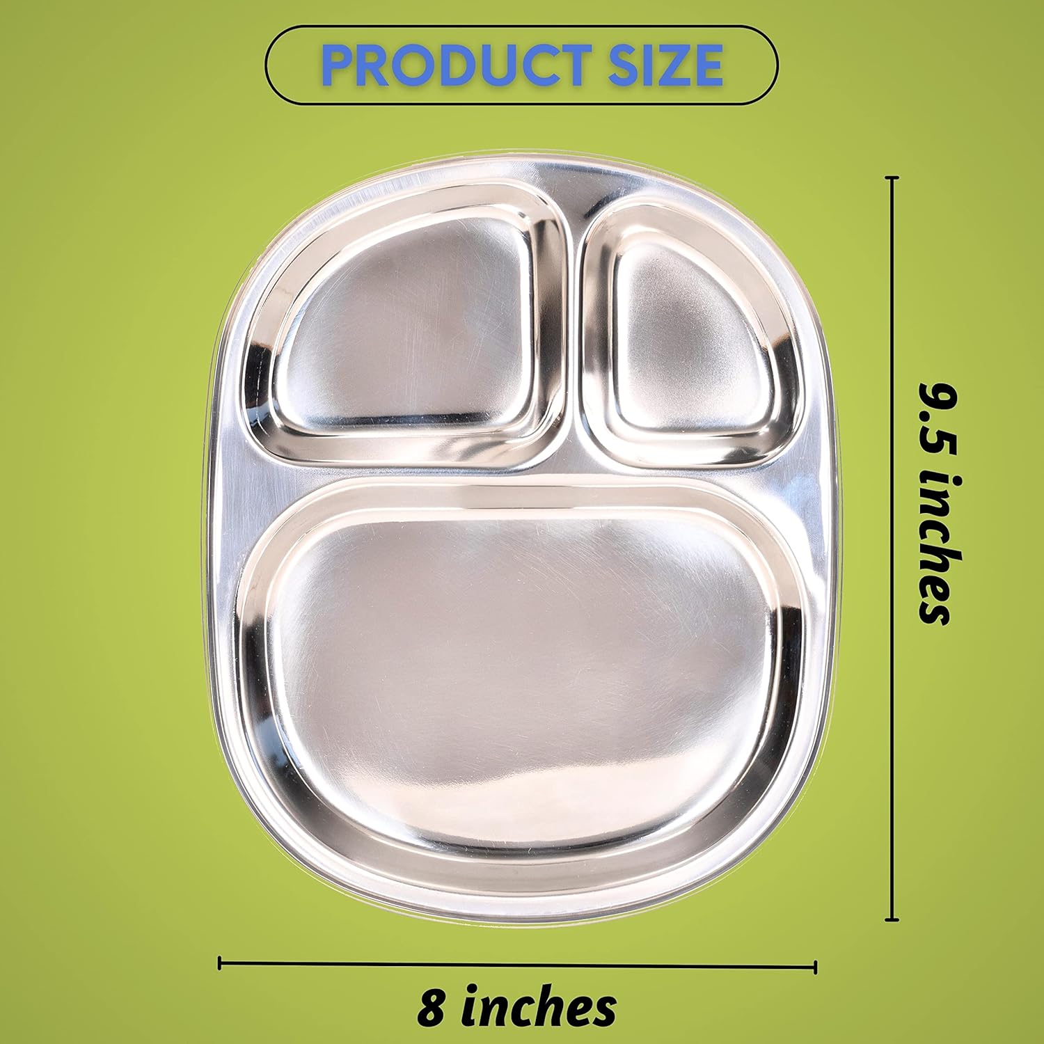 Stainless Steel Dinner Plates for Kids