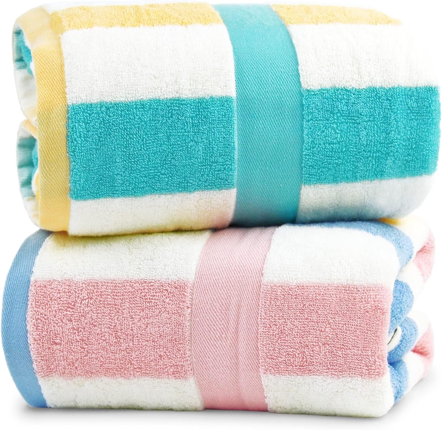 Bath Time Style - 100 Cotton Bath Towels for Relaxing Style