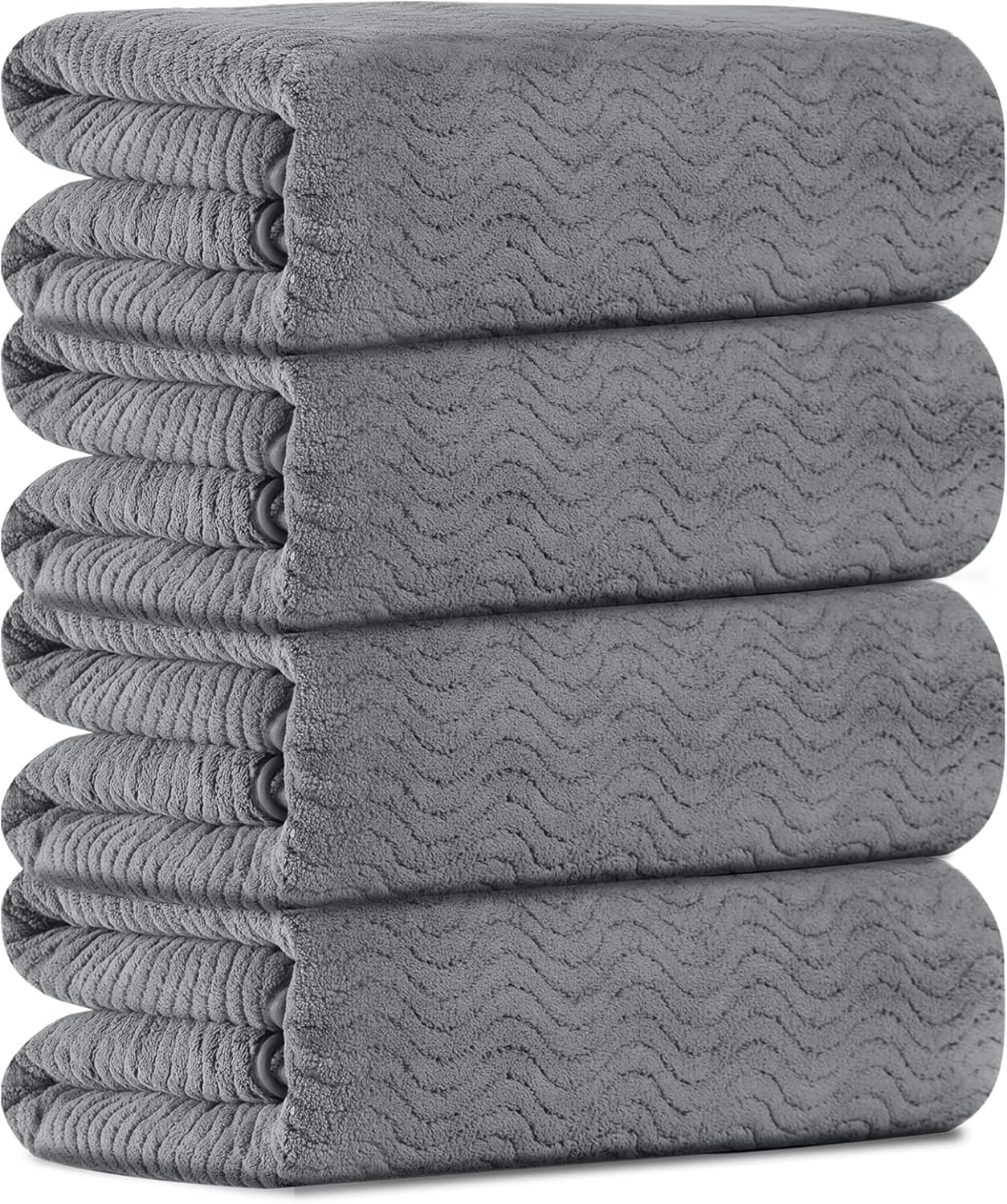 Oversized Bath Towels Set of 4 Extra Large microfiber fast drying