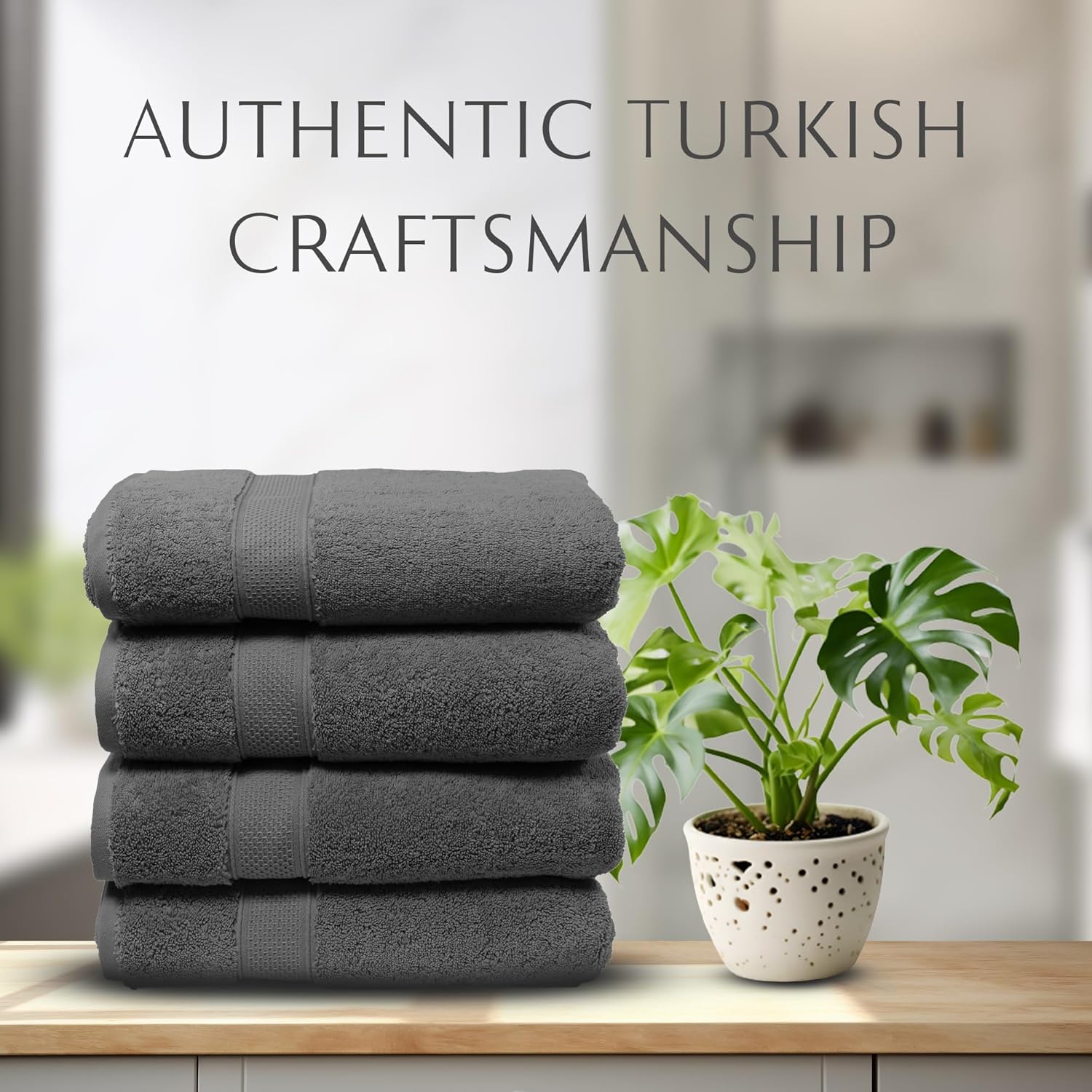 MAURA Luxury Turkish Cotton Bath Towels Set - Extra Large