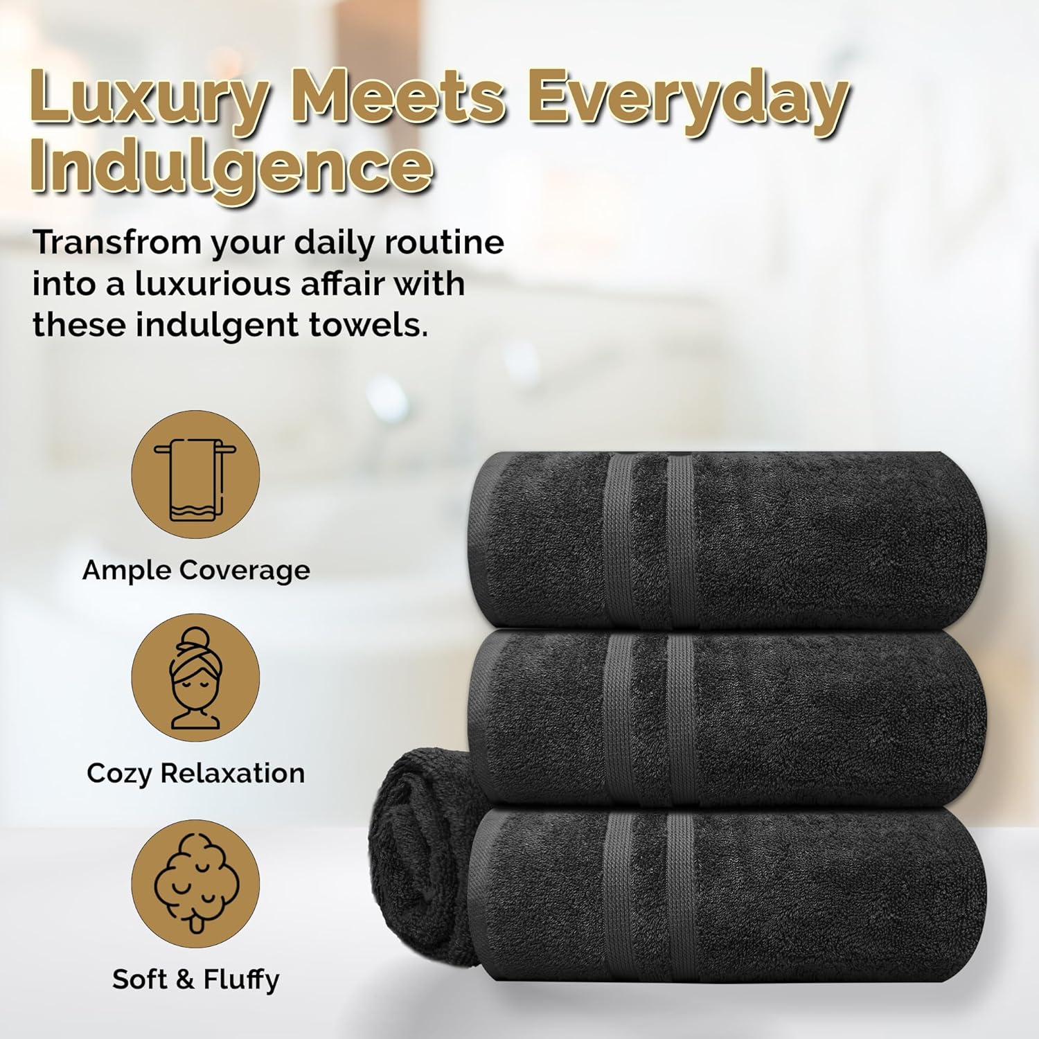 Organix Oversized 4-Piece Soft Bath Sheets Towels