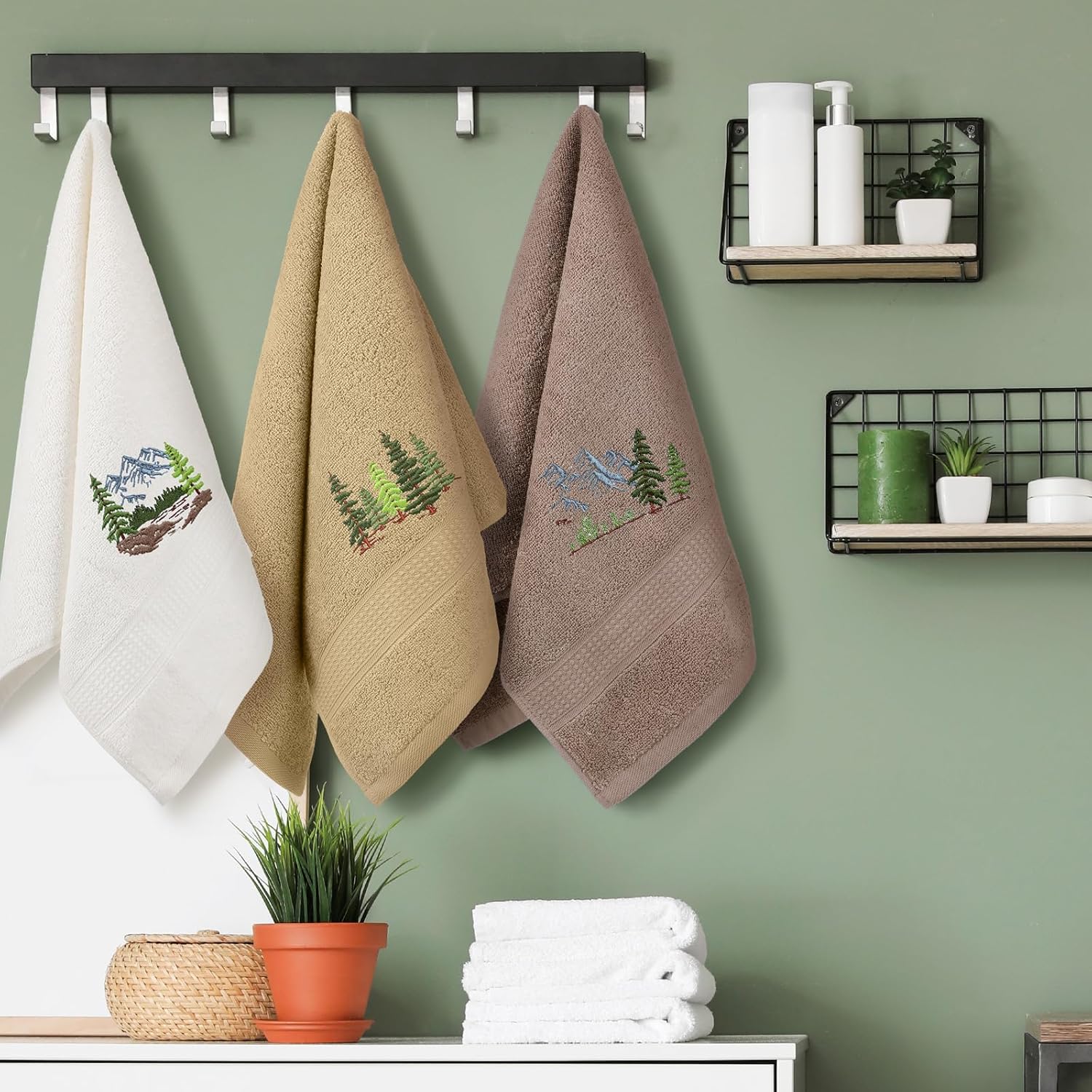 3-Piece Mountain Hand Towels