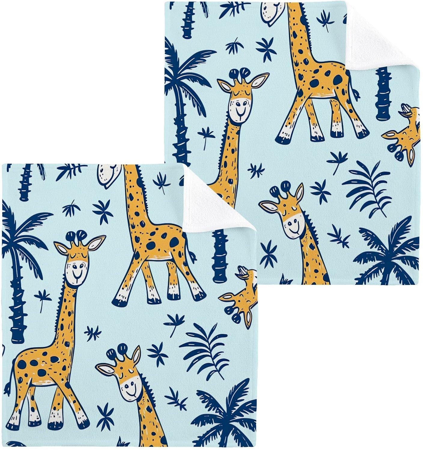 Yetasbin Giraffe Washcloth 2 Pack