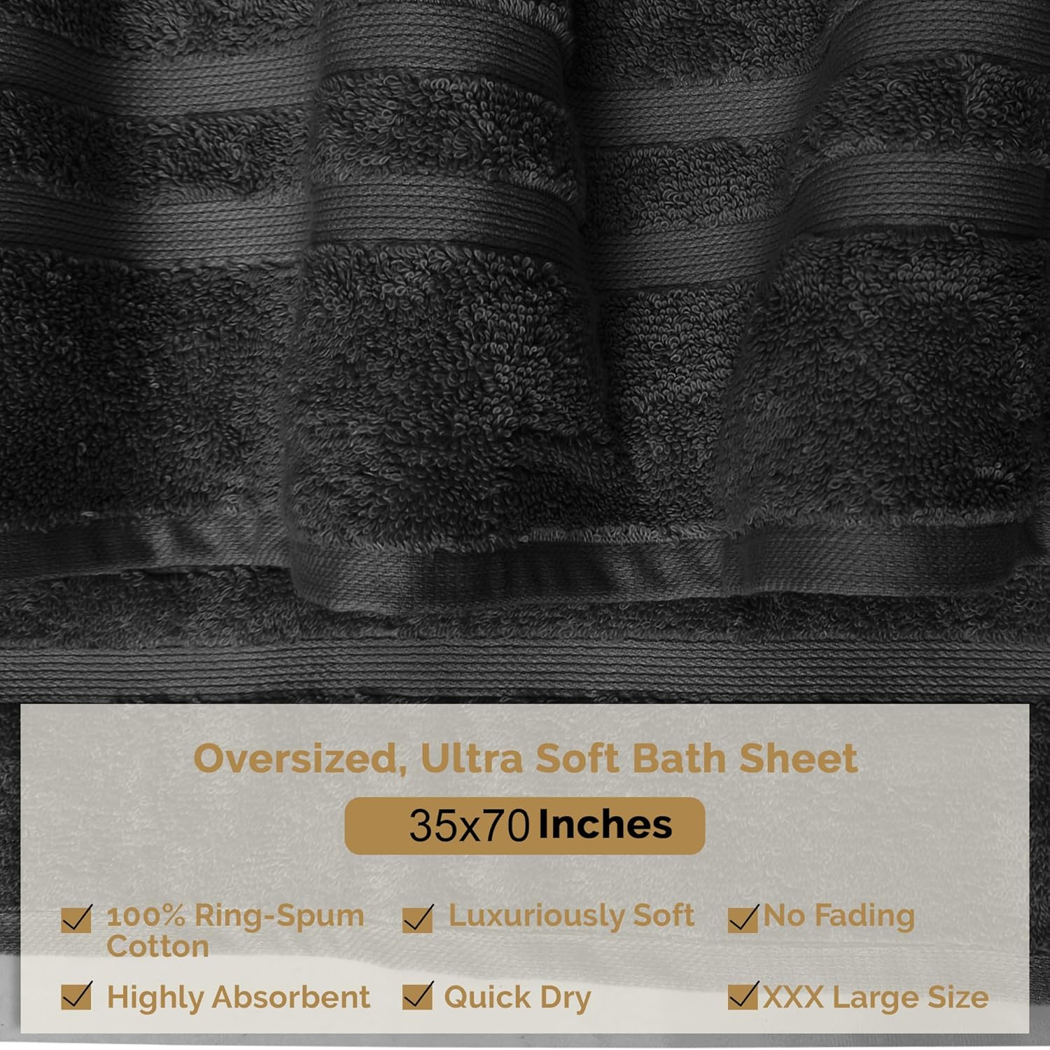 Organix Oversized 4-Piece Soft Bath Sheets Towels