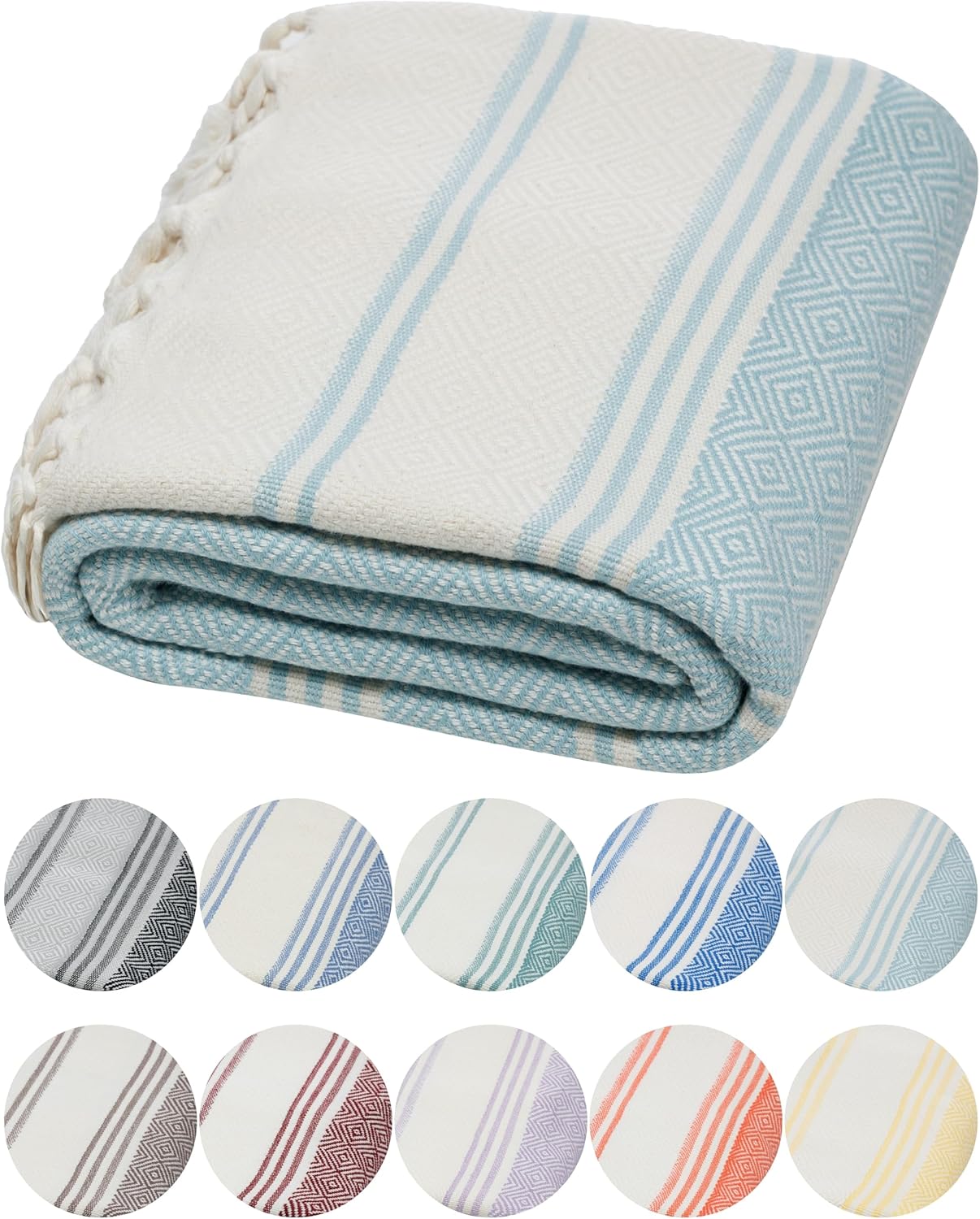 DEMMEX Organic Turkish Cotton Luxury Bath Towel - Soft Prewashed