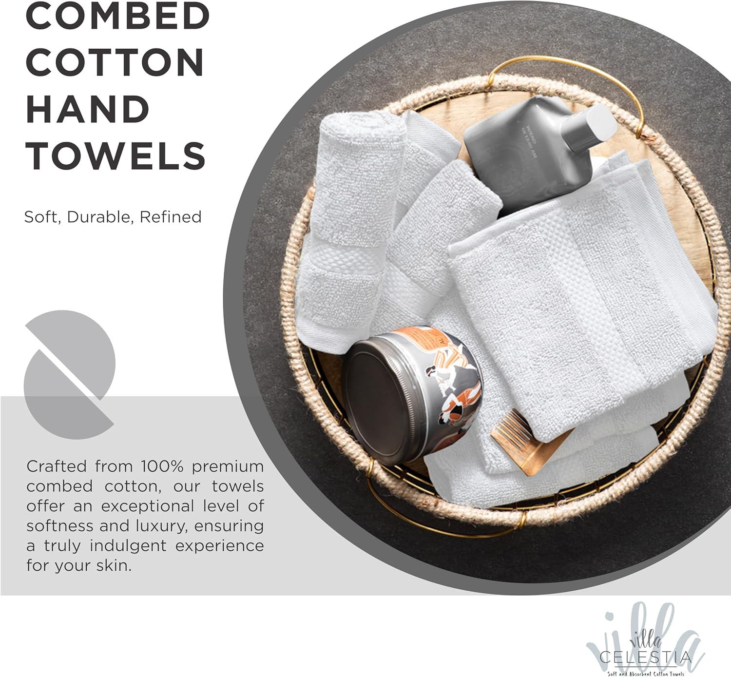 Villa Celestia 100 Combed Cotton Bath Towels