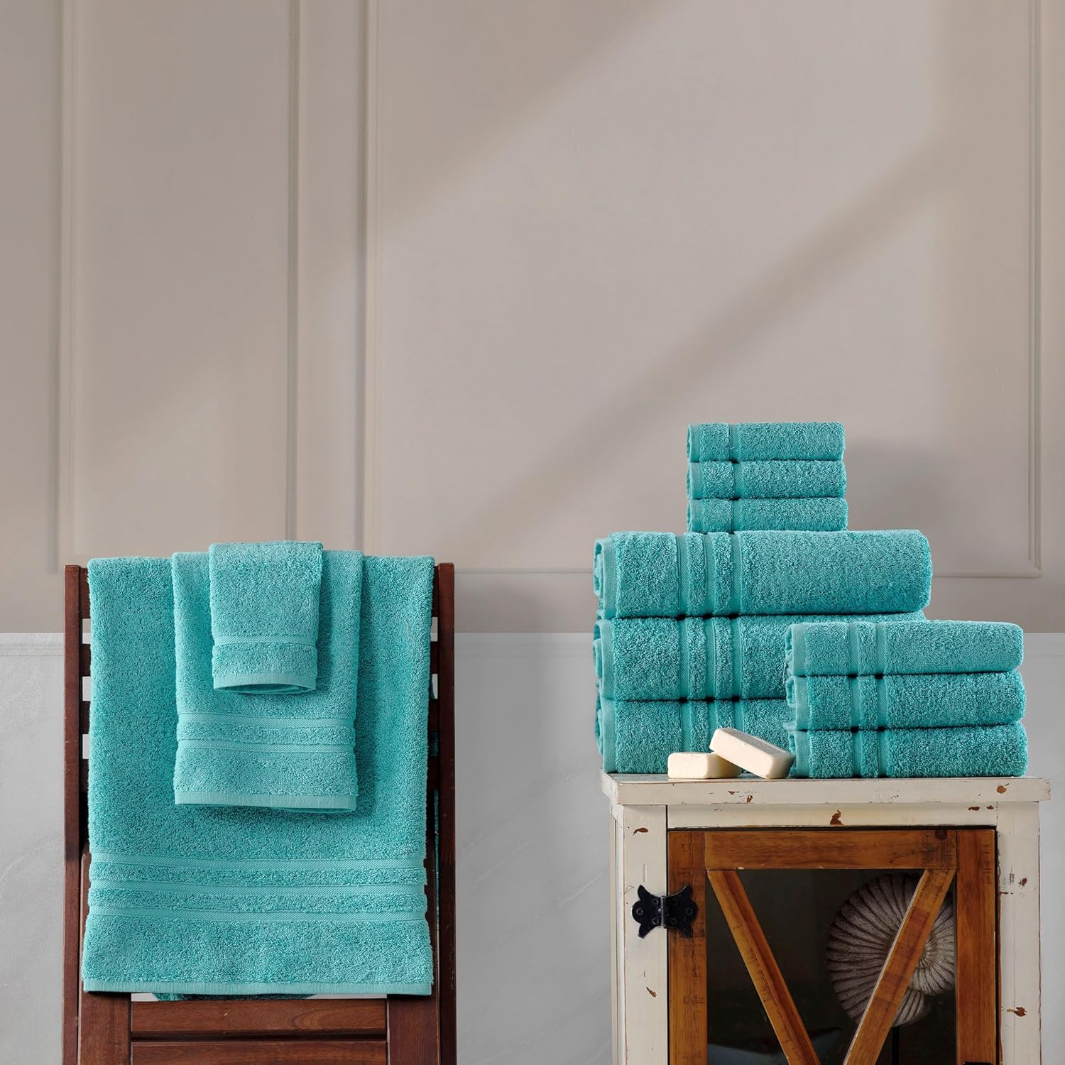 Luxury 4-Piece Soft Cotton Bath Towels