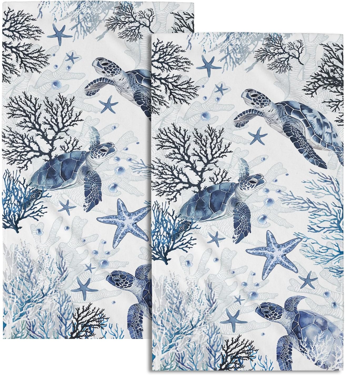 Nautical Hand Towels for Bathroom Set