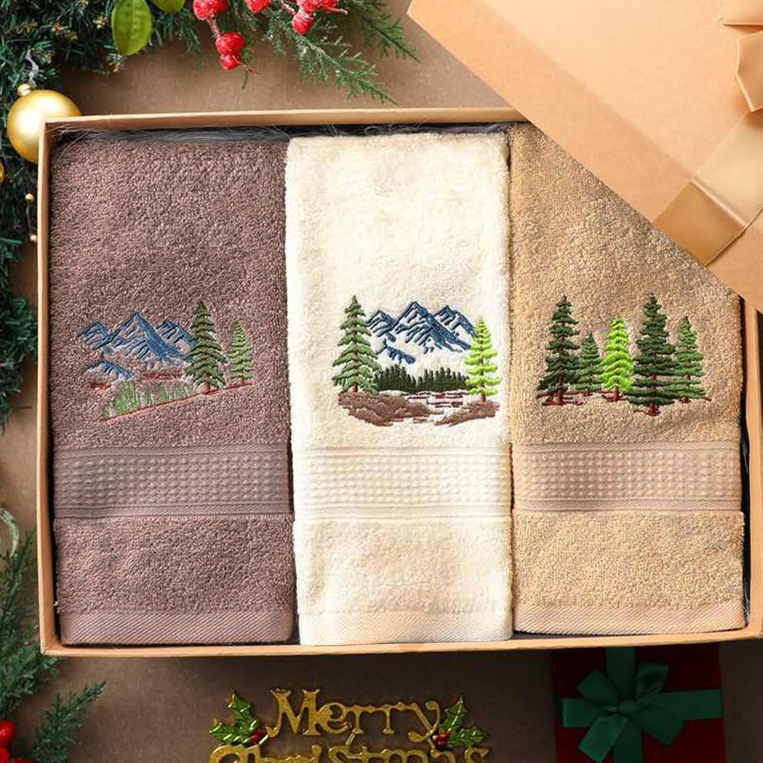 3-Piece Mountain Hand Towels