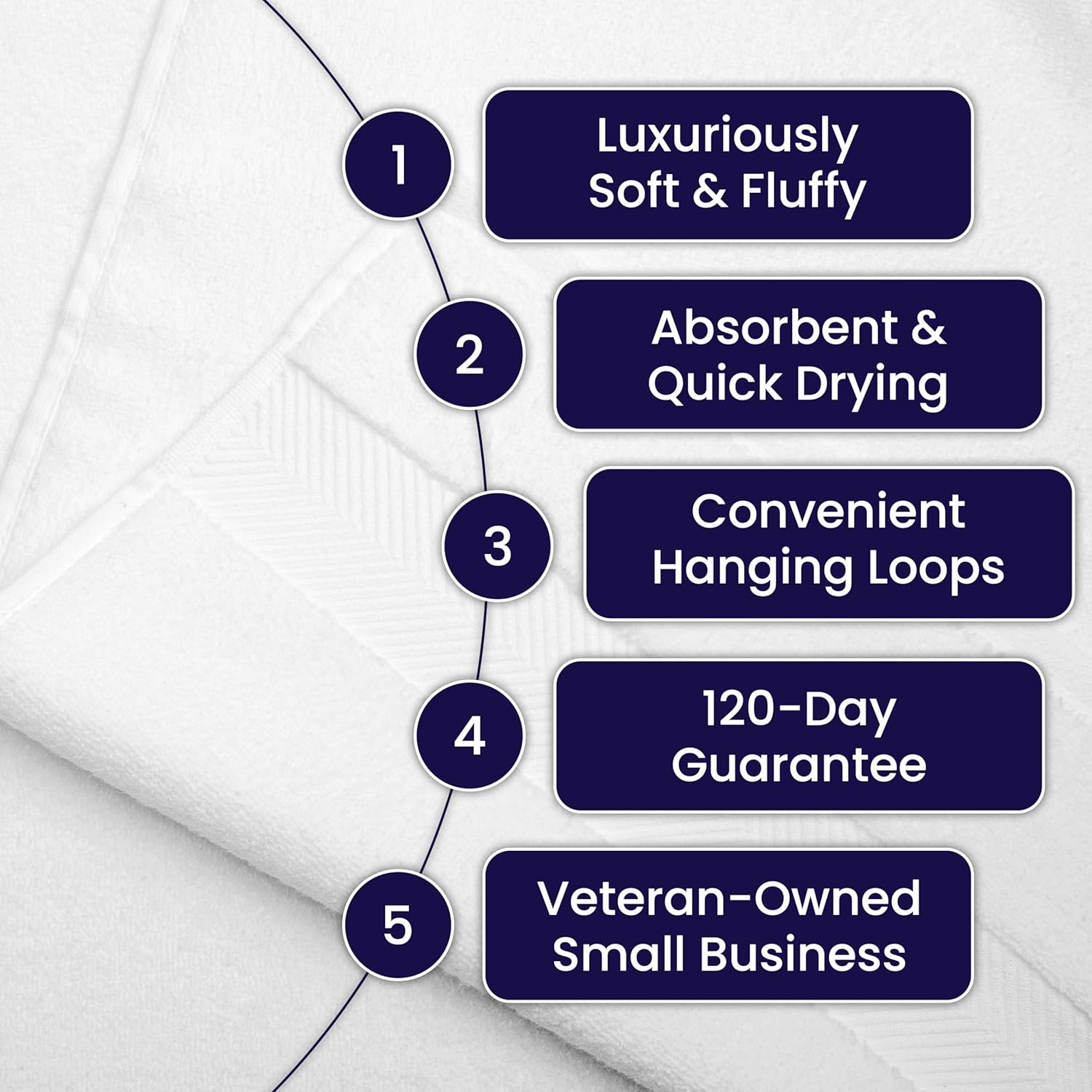 Luxury Bamboo Viscose Bath Towels - 6 Piece Set