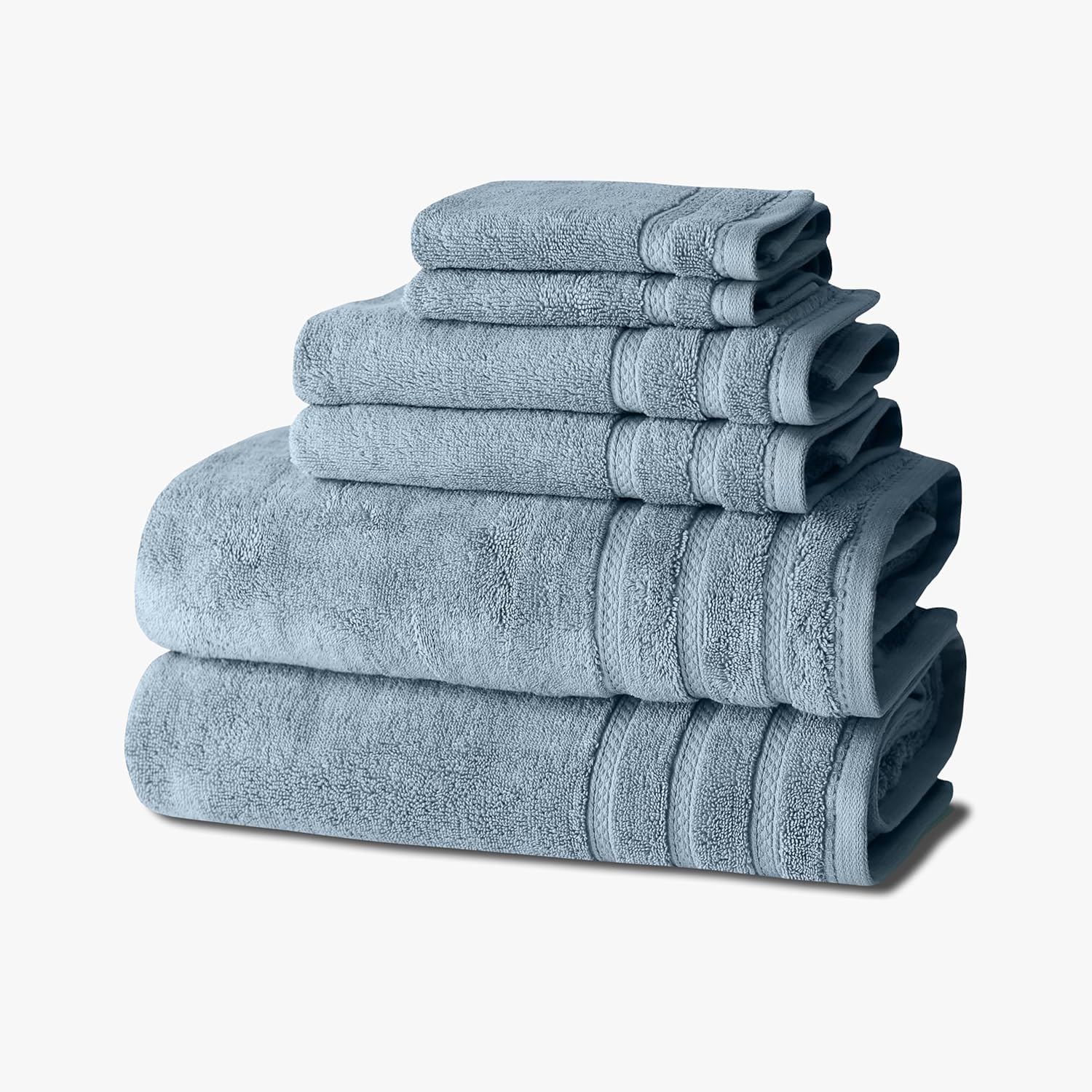 1888 Mills 6-Piece Cotton Towel Set Luxury Bath Towels