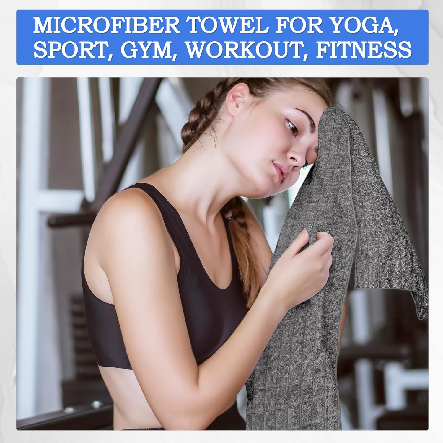 HOMERHYME Microfiber Bath Towels 2 Pack