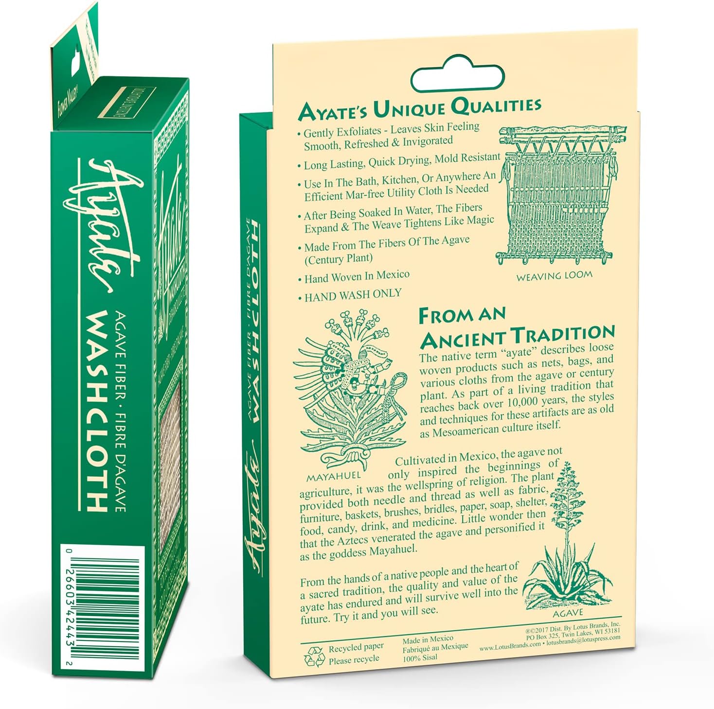 Premium Agave Exfoliating Face Body Washcloth for a Smooth Skin Experience