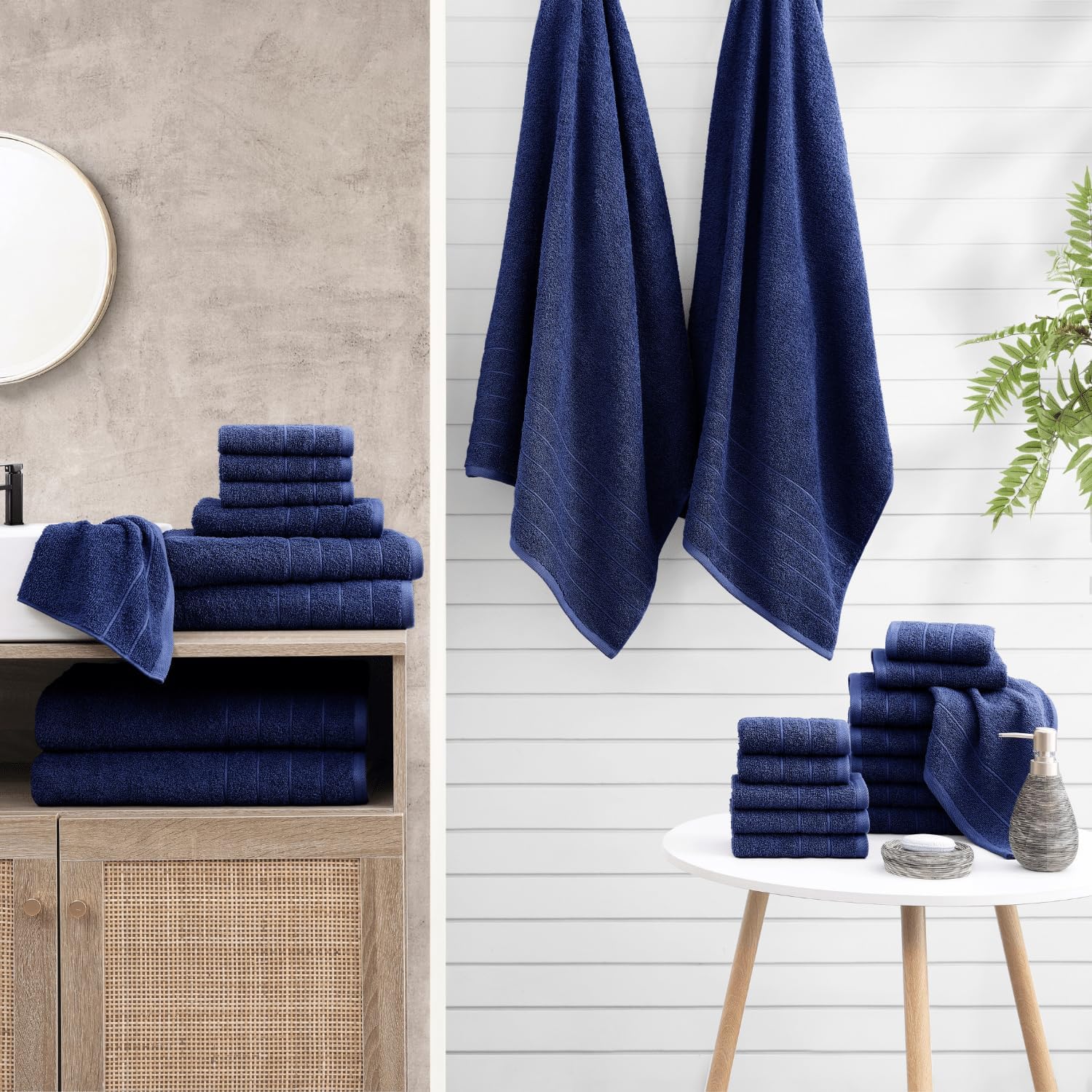 Casa Platino 100 Mercerized Cotton Towels Soft Absorbent and Sustainably Made