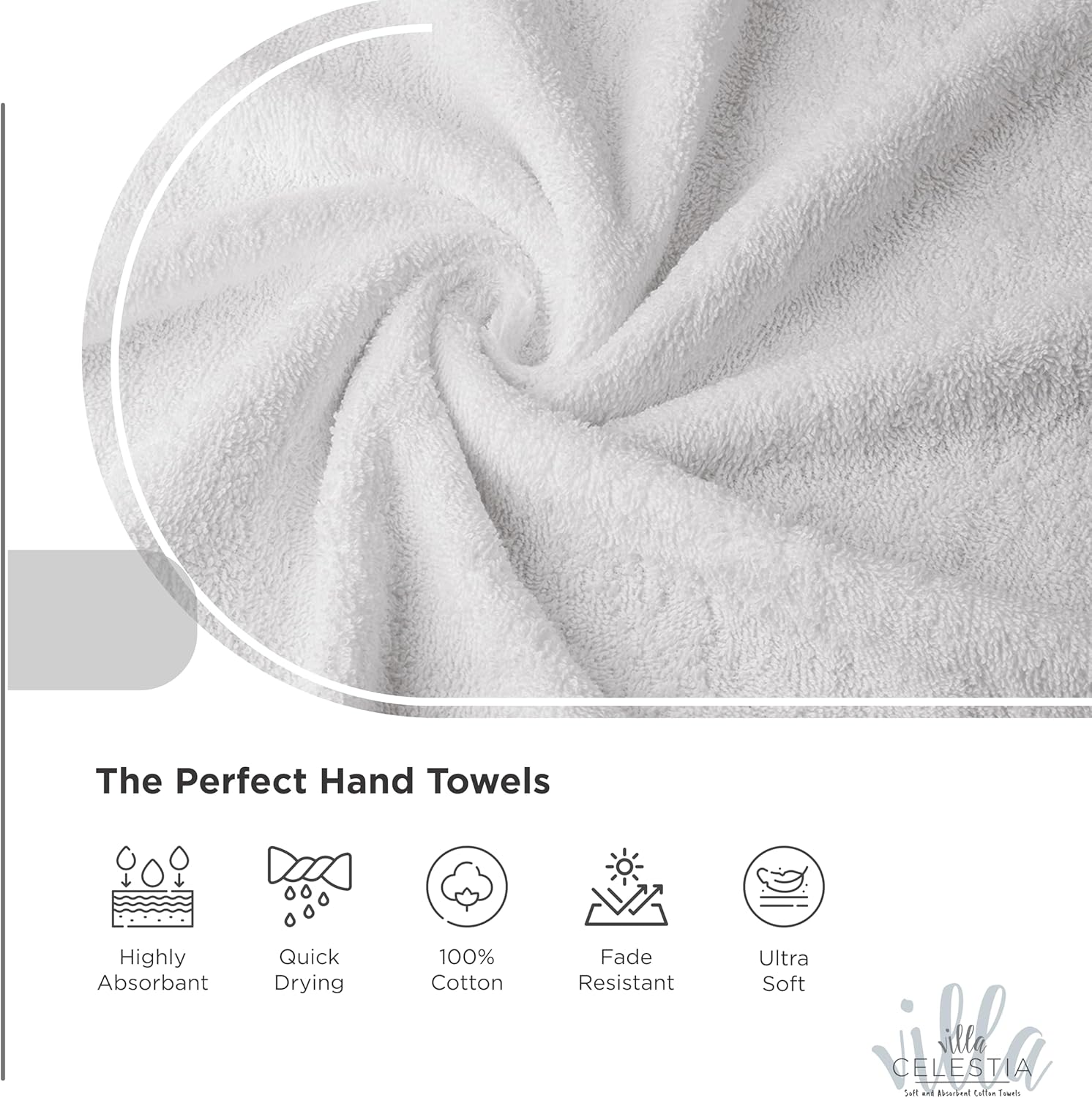 Villa Celestia 100 Combed Cotton Bath Towels