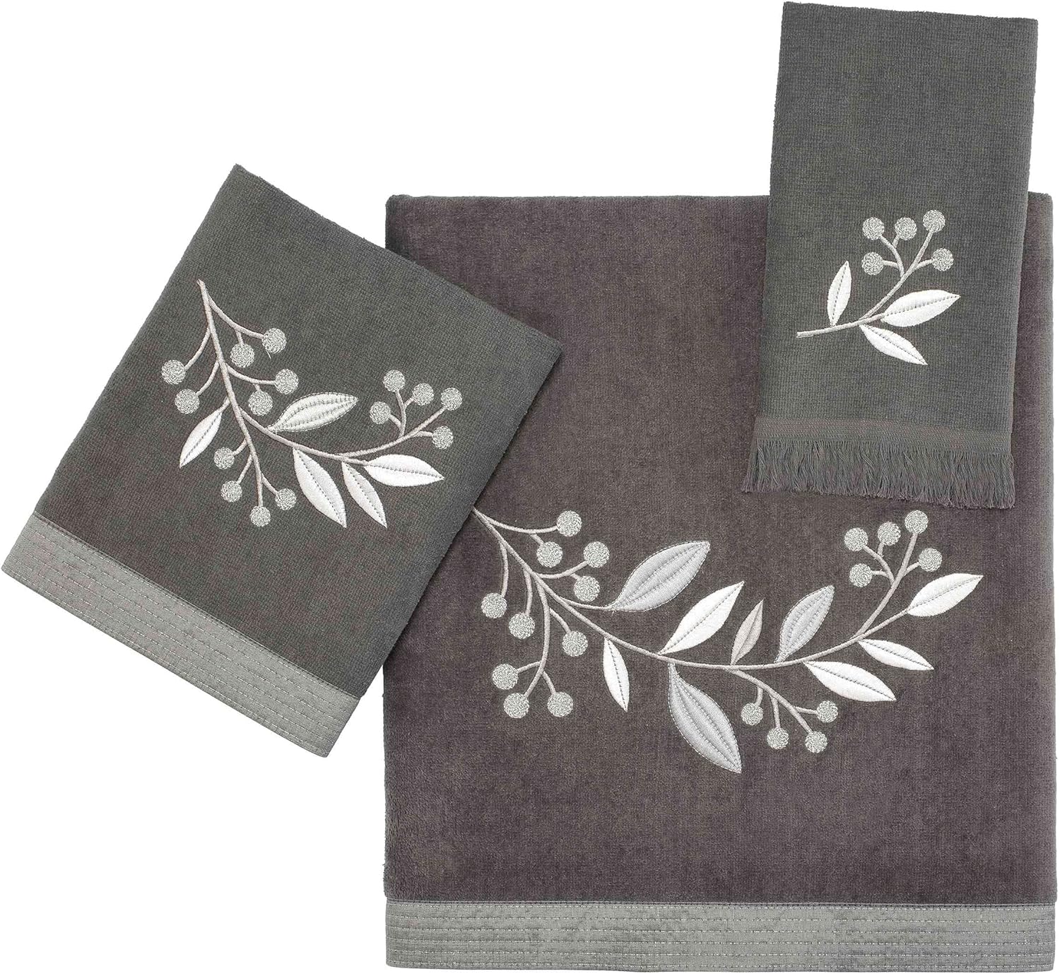 Avanti Linens Madison Fingertip Towel Granite
