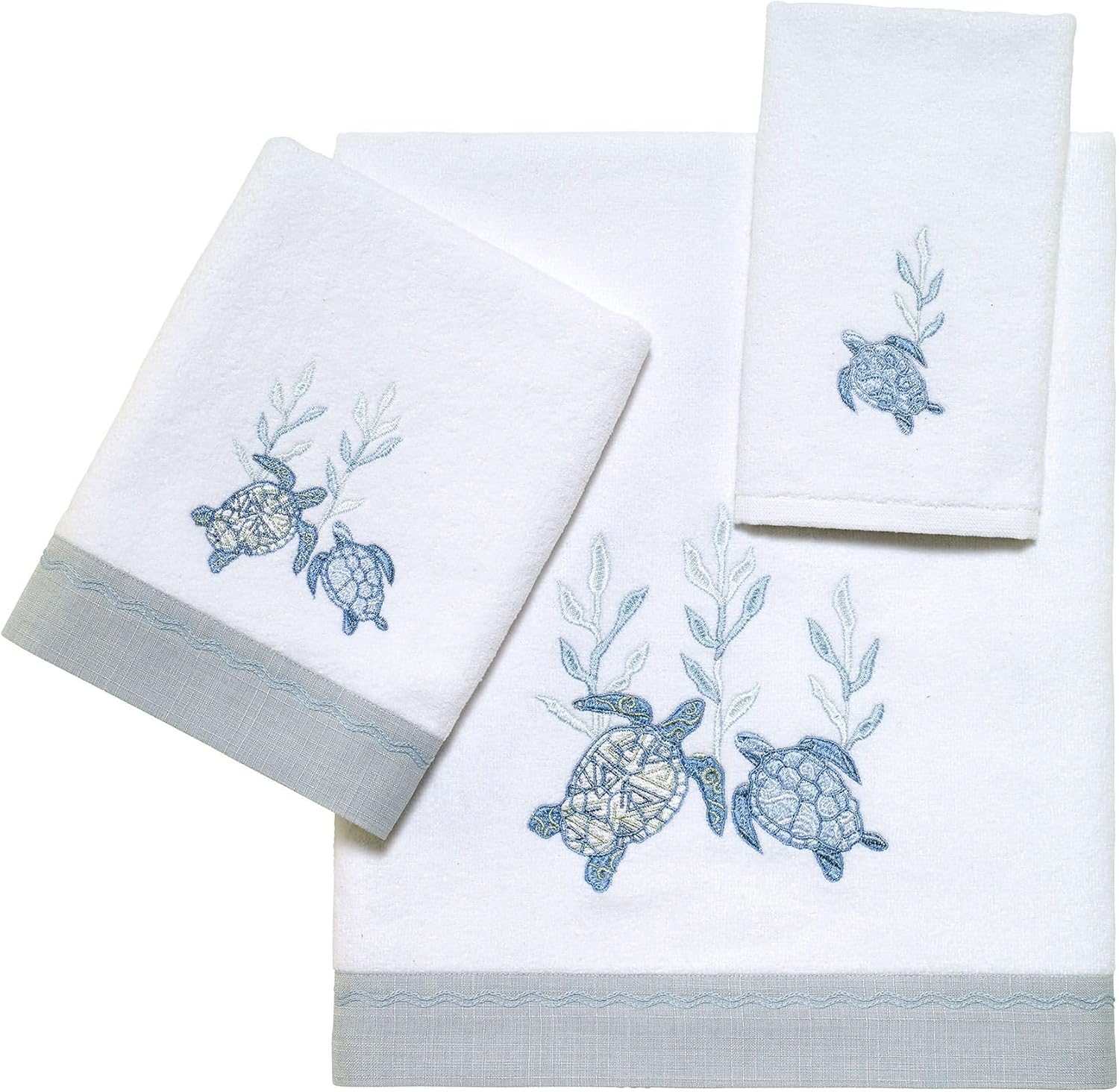 Avanti Linens Fingertip Towel Soft Absorbent Cotton 18x11 Optic White