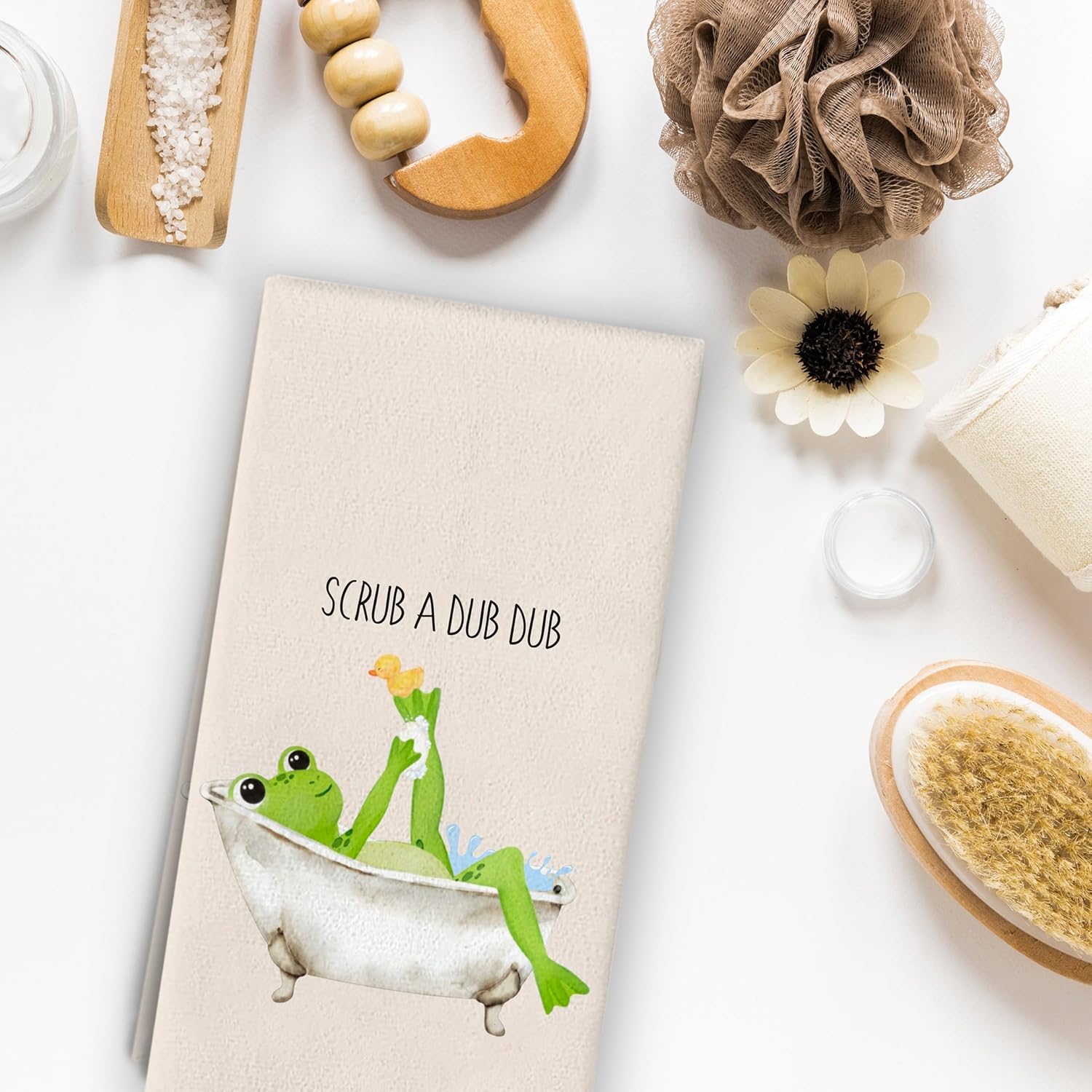 BNZolyoia Cute Frog Hand Towels 16x24